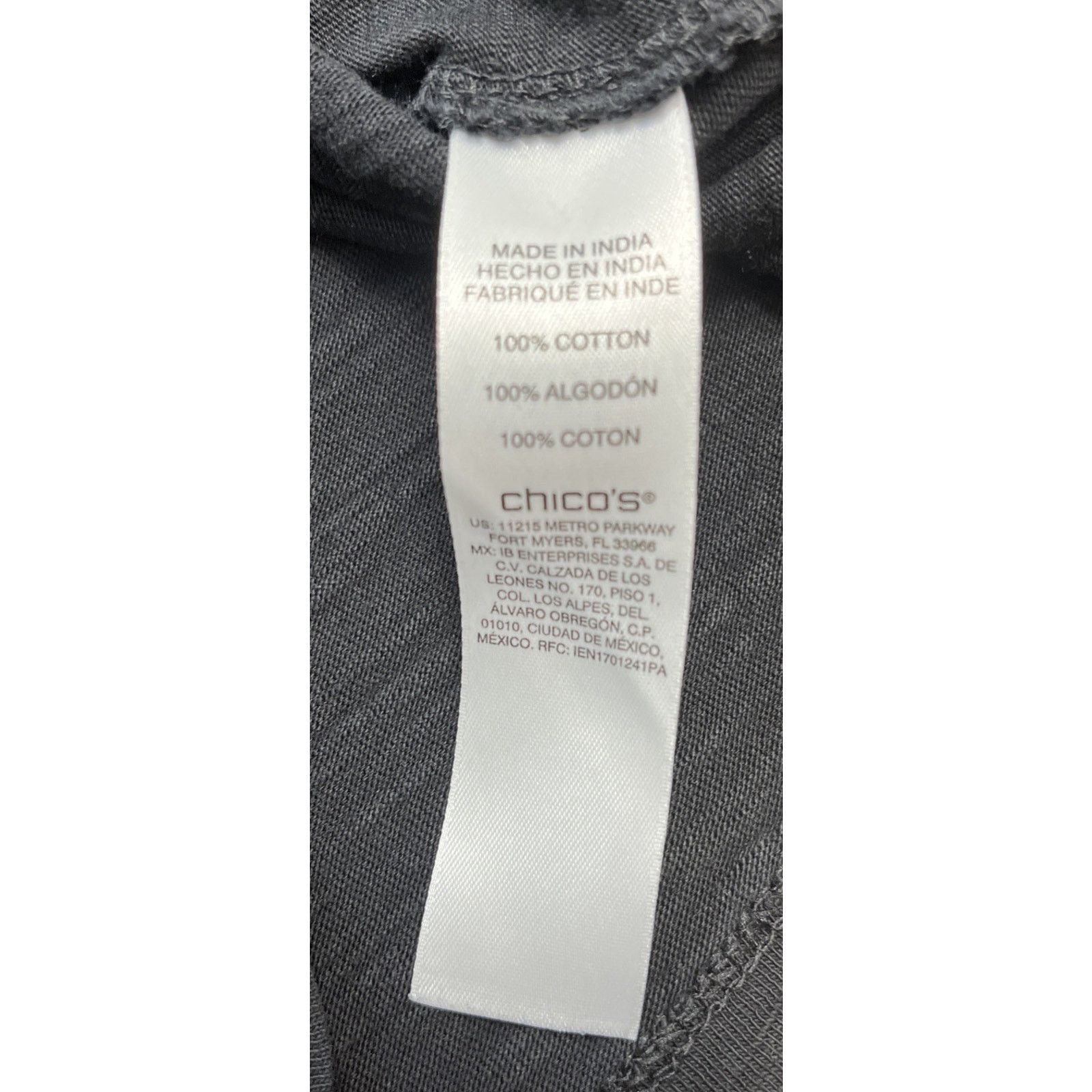 Chicos Chico's Black Scoop Neck Knit Top Size 2 Large Size L / US 10 / IT 46 - 7 Thumbnail