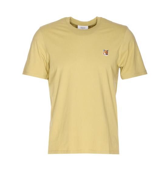 Tシャツ・カットソー MAISON KITSUNE Men T Shirts LM00104KJ0008 P357 Yellow Maison Kitsune MAISON KITSUNE Men T-Shirts LM00104KJ0008