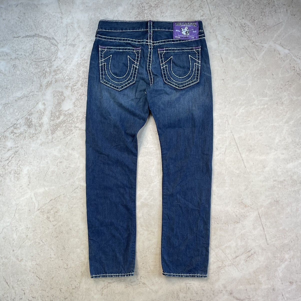 Japanese Brand × True Religion True Religion Baggy Y2K Distressed Chief Keef Wide Jeans Size US 36 / EU 52 - 1 Thumbnail