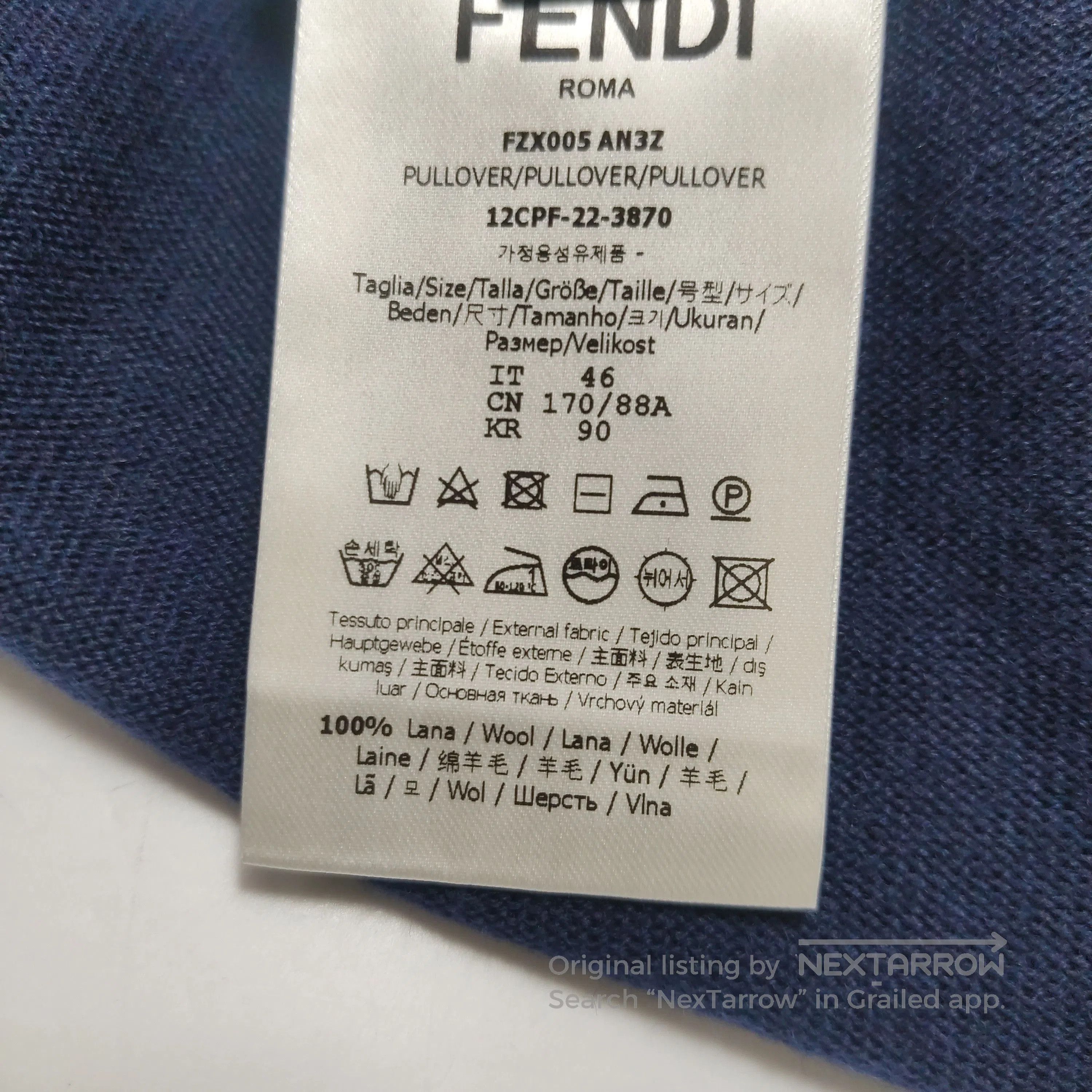 Fendi Fendi Wool Colorblock Crewneck Sweater. Size US S / EU 44-46 / 1 - 8 Thumbnail