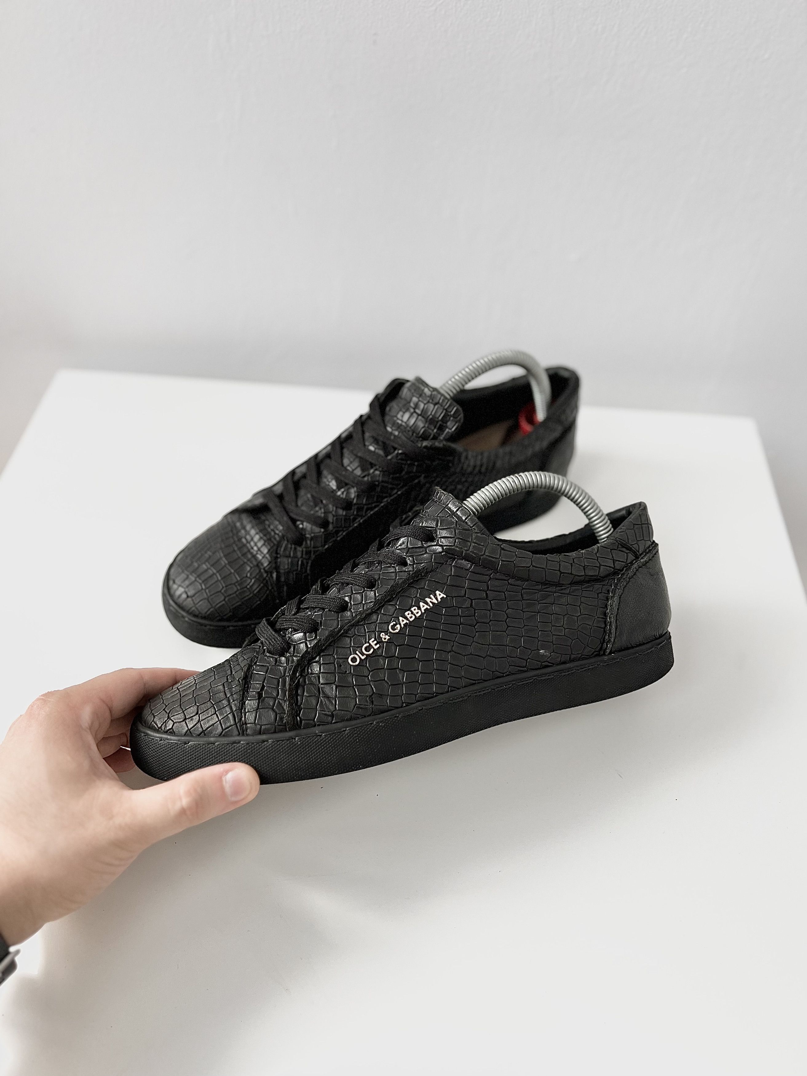 Dolce & Gabbana Dolce & Gabbana leather croc shoes Size US 10 / EU 43 - 4 Thumbnail