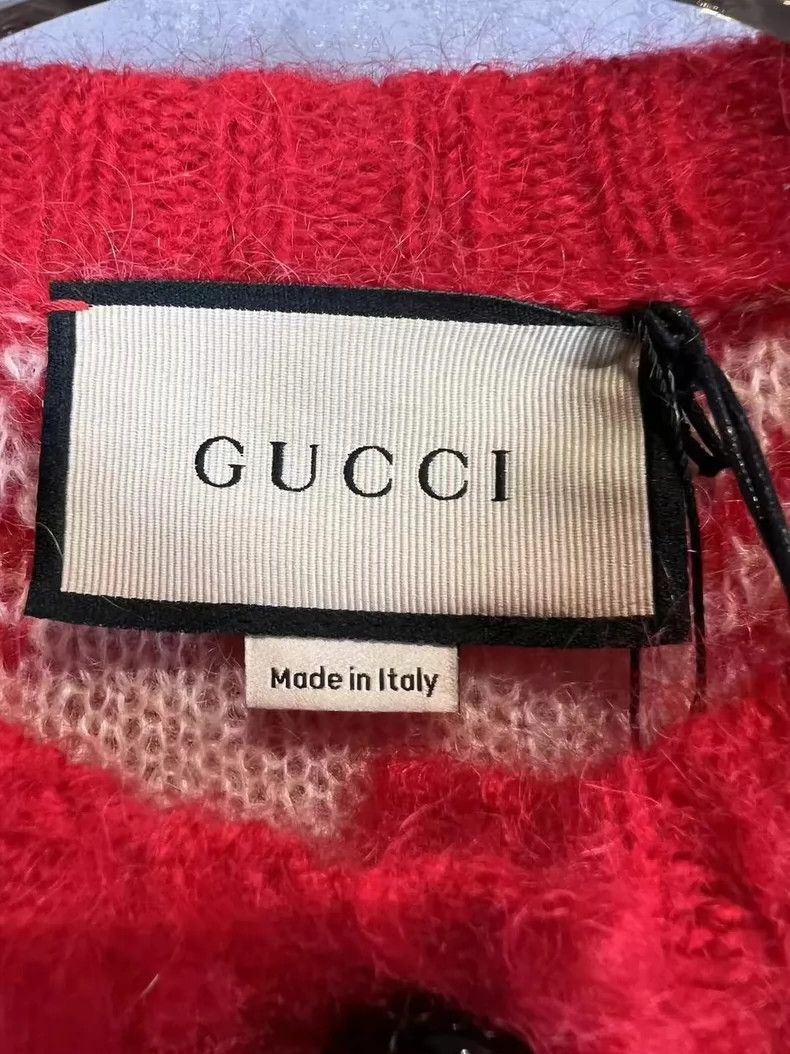 Gucci Mahai hair old flower full LOGO cardigan sweater 2501