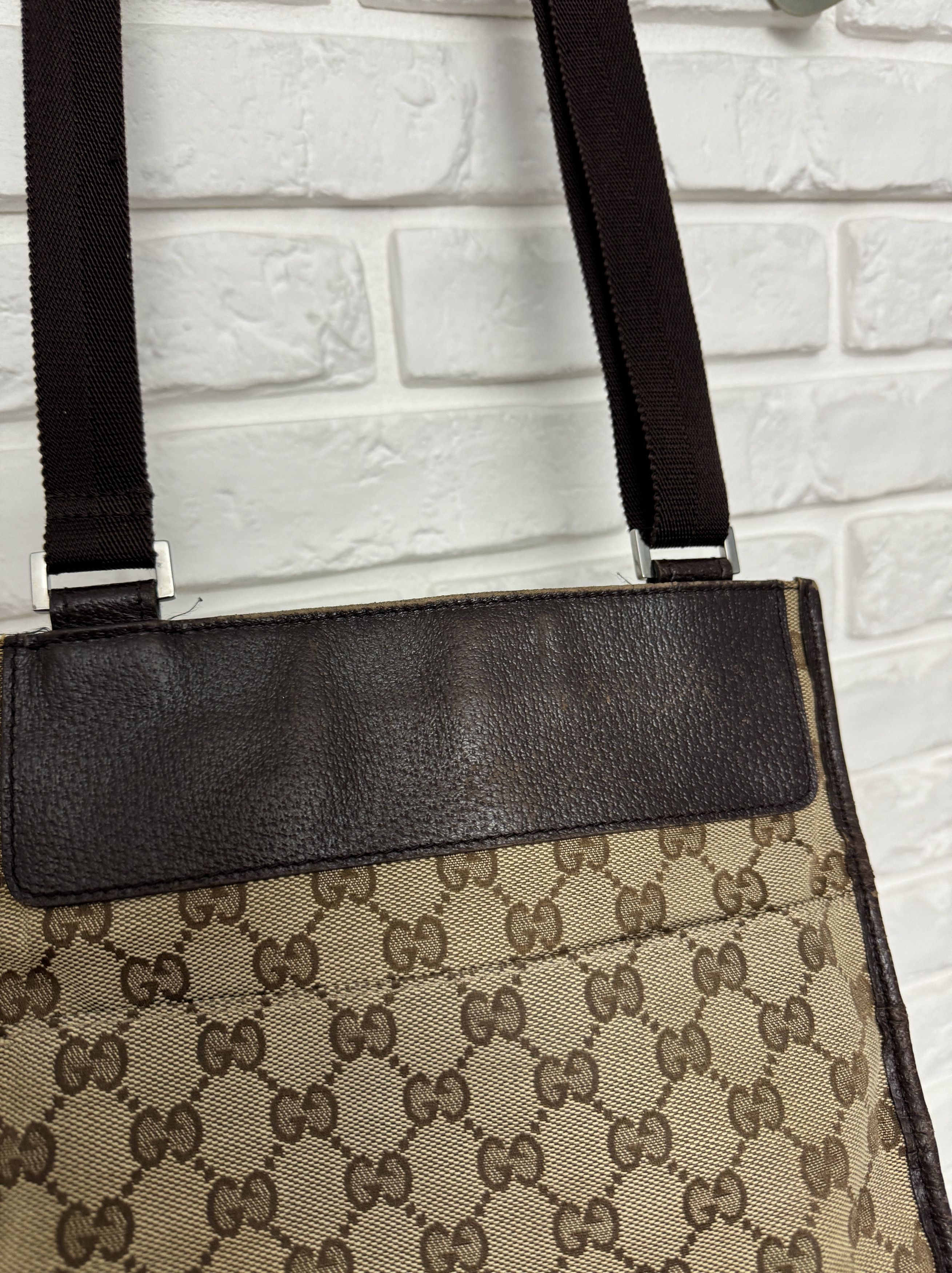 Gucci Gucci Shoulder Bag GG Canvas Leather Beige/Brown Crossbody Size ONE SIZE - 6 Thumbnail