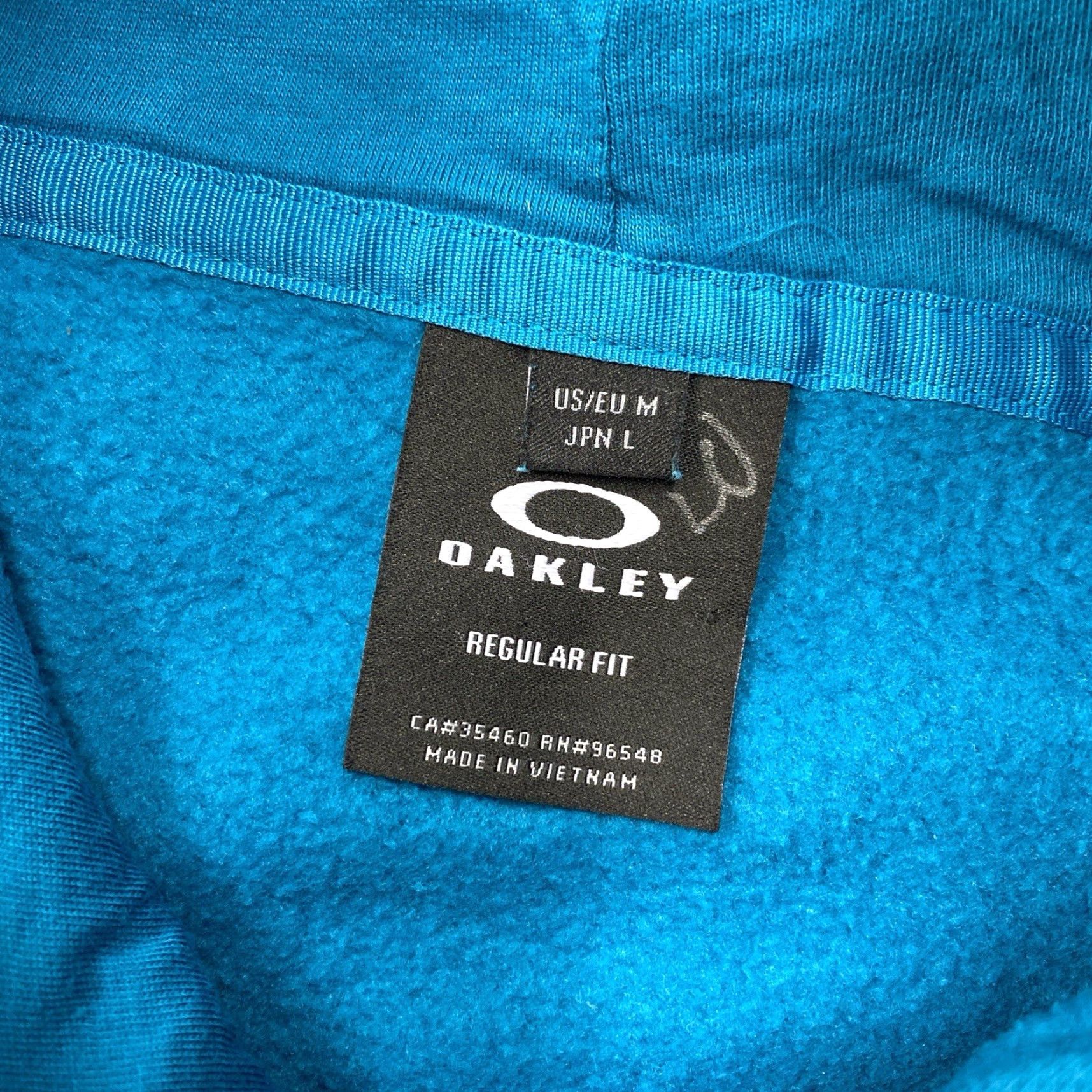 Oakley Oakley Hoodie Sweatshirt Pullover Jacket Blue M Medium Men’s Regular Hooded Sweatshirt for Gym & Training, Outdoor, Fleece Cotton, Solid, Blue Size US M / EU 48-50 / 2 - 4 Thumbnail