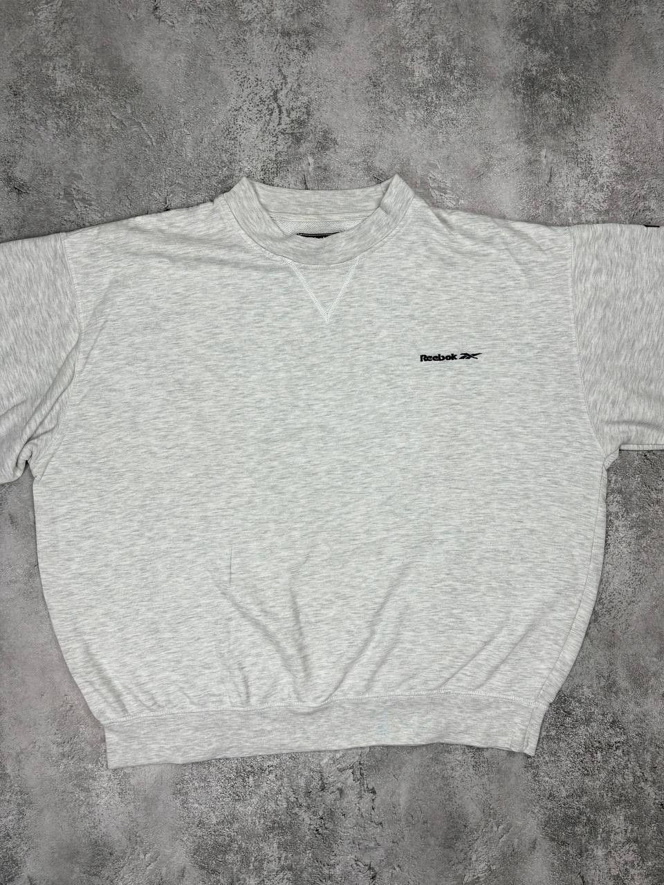 Reebok Vintage Reebok Sweatshirt Mens Extra Larve white gra Navy Size US L / EU 52-54 / 3 - 2 Thumbnail