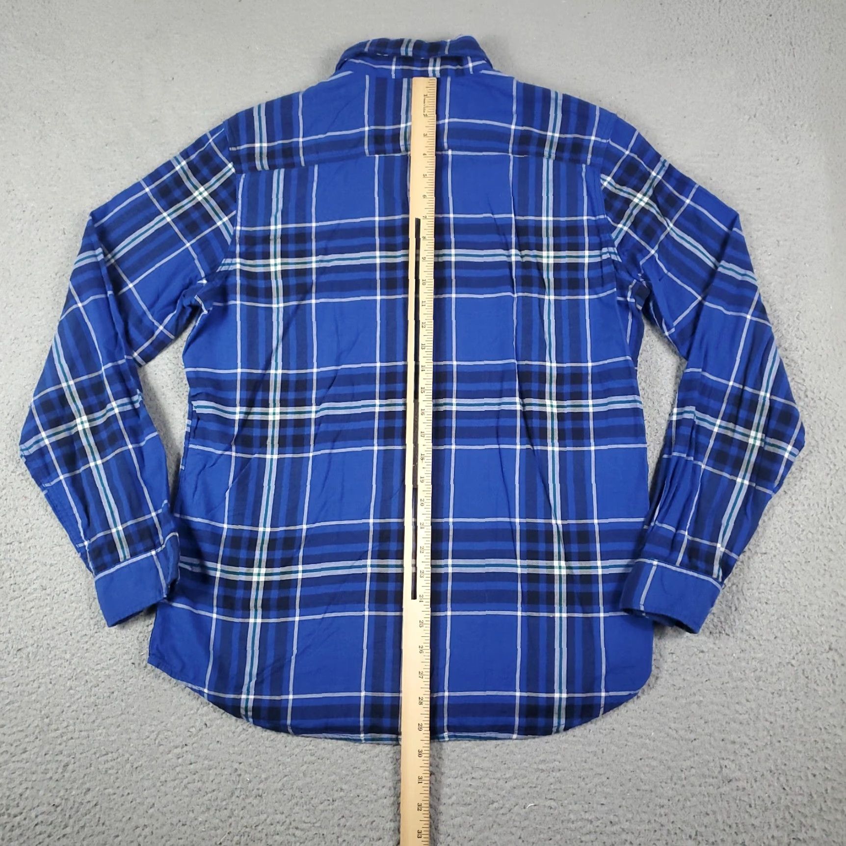 American Eagle Outfitters American Eagle Outfitters Shirt Mens Medium Blue Plaid Button-Up Long Sleeve Size US M / EU 48-50 / 2 - 3 Thumbnail