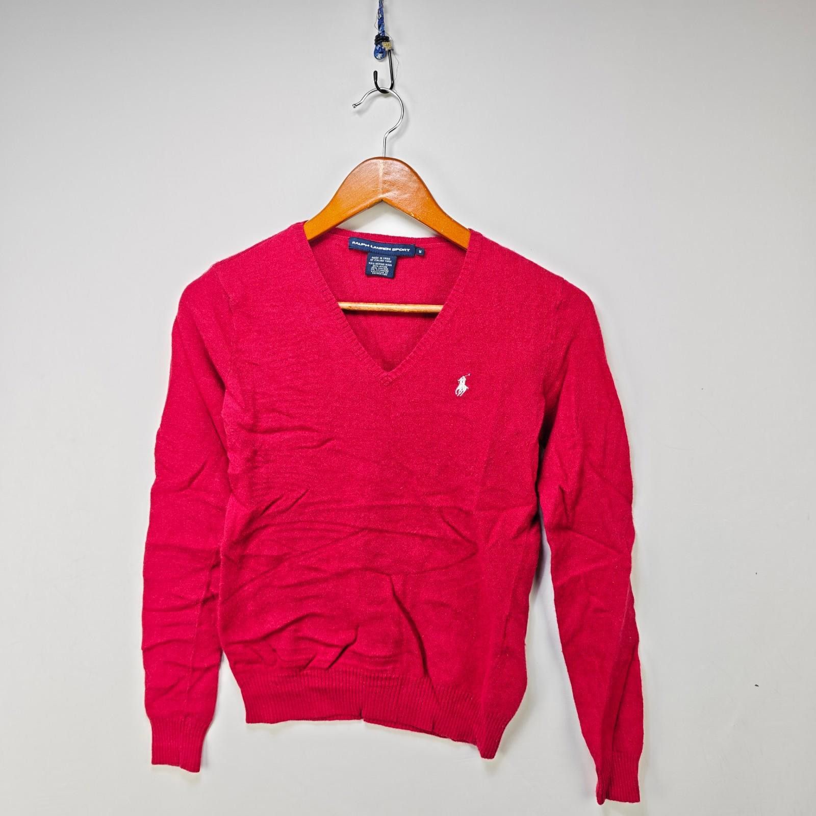 Ralph Lauren Sport Vintage Ralph Lauren Sport Polo Womens V Neck Knit Shirt Size M / US 6-8 / IT 42-44 - 1 Thumbnail