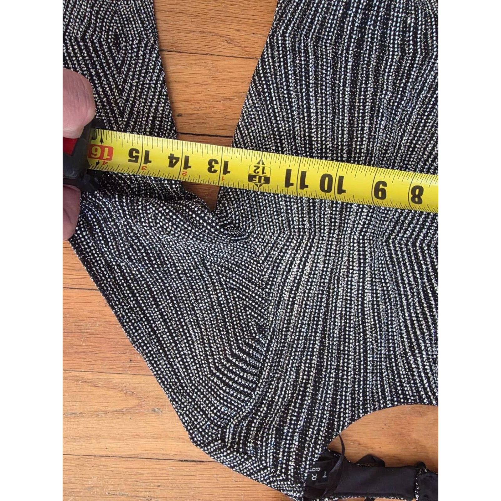 & Other Stories TRIXXI Black Silver Open Y2K mini Back Dress XS A001731 Size XS / US 0-2 / IT 36-38 - 4 Thumbnail