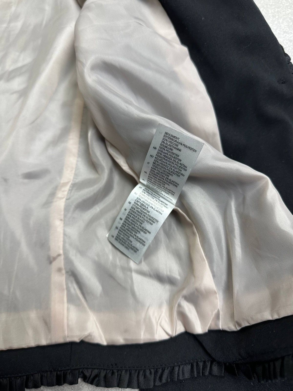H&M × Maison Margiela Vintage Maison Margiela x H&M Womans Black Blazer Jacket S Size S / US 4 / IT 40 - 5 Thumbnail