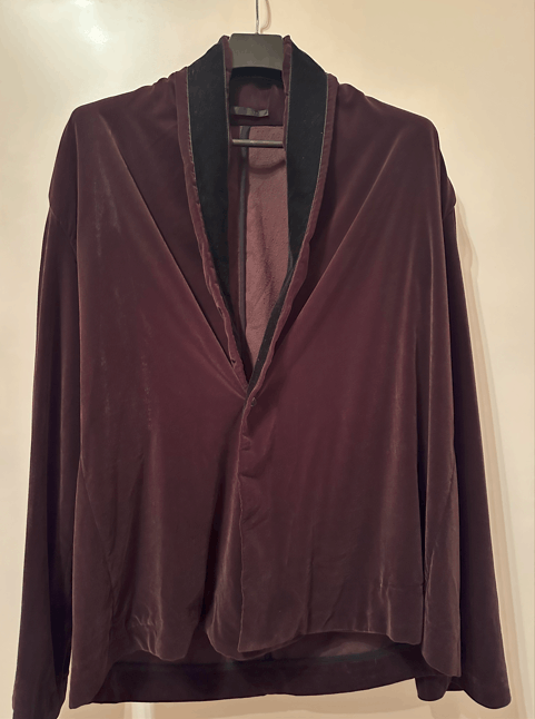 Haider Ackermann Haider Ackermann FW15 Burgundy Kimono Size 48S - 1 Thumbnail