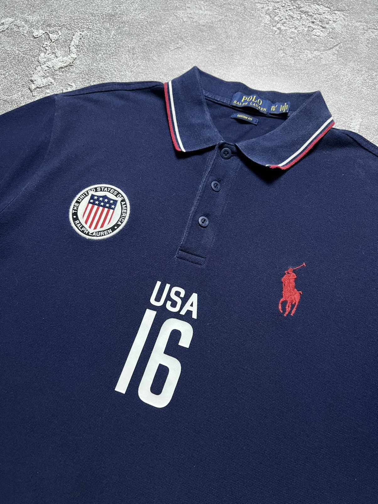 Polo Ralph Lauren Vintage Ralph LaurenTee Shirt USA Big Pony Chief Keef #16 Size US XL / EU 56 / 4 - 7 Thumbnail