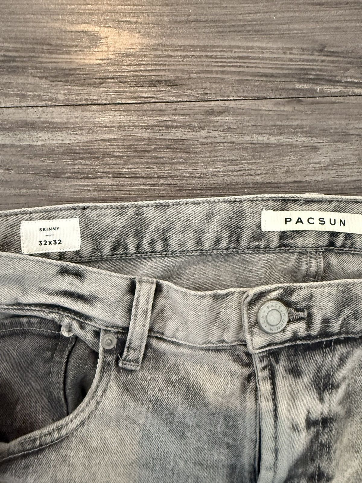 Pacsun Pacsun Skinny Gray Jeans Size US 32 / EU 48 - 3 Thumbnail