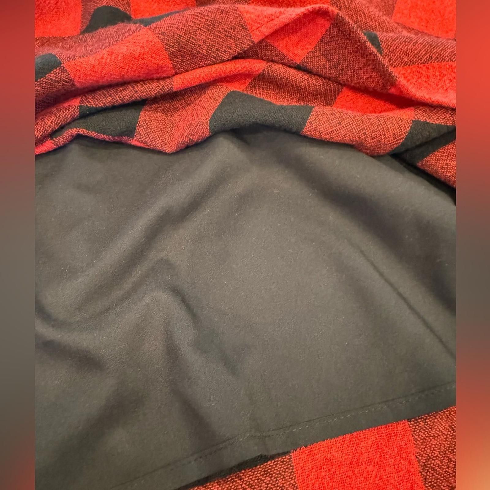 Madewell Madewell red black plaid flannel wool blend midi dress SZ SM Size S / US 4 / IT 40 - 6 Thumbnail