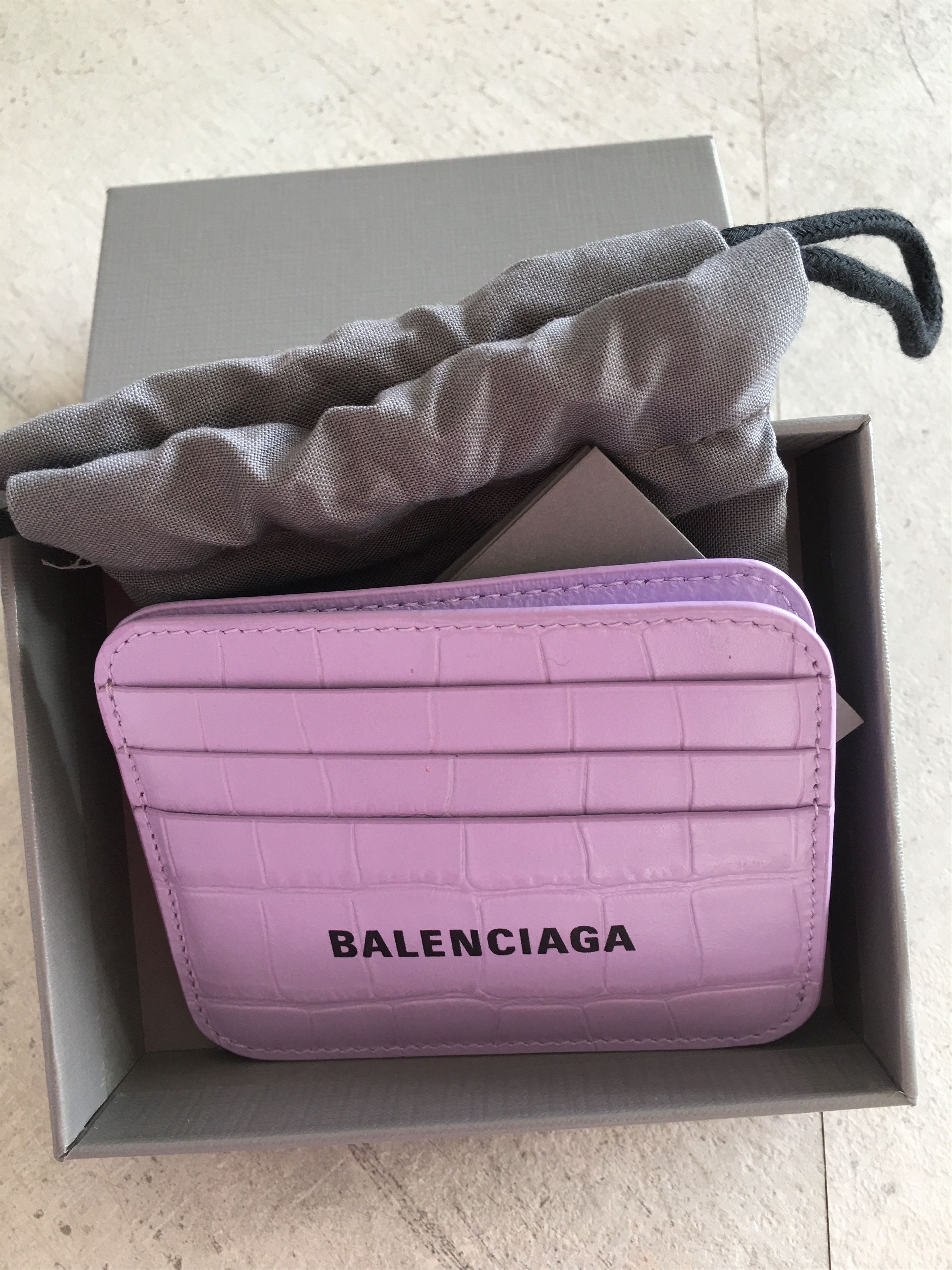 Balenciaga Card Hold in Leather Shiny Print Balenciaga Size ONE SIZE - 4 Thumbnail