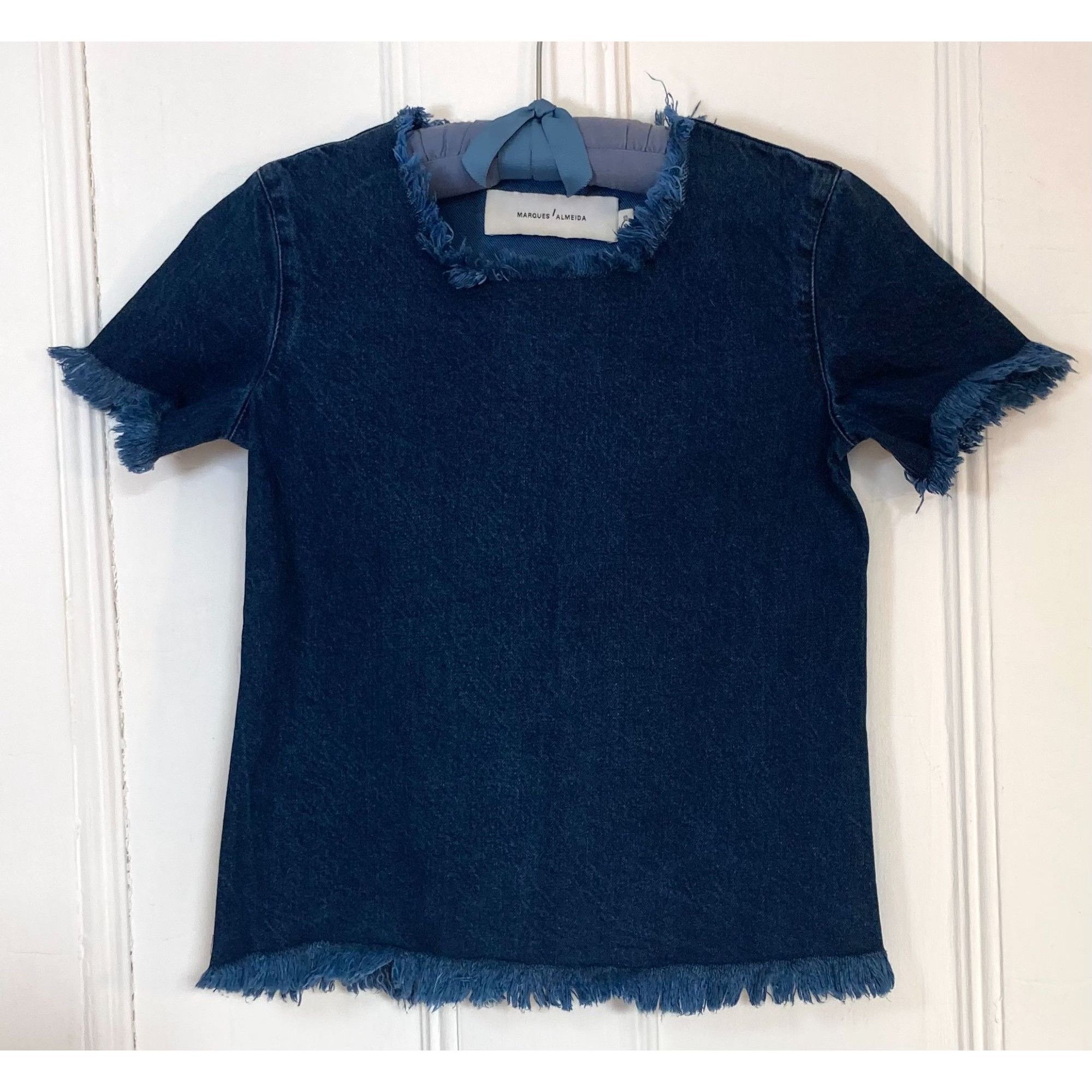 Marques'Almeida Marques Almeida Frayed Denim Shirt, Size XS Size XS / US 0-2 / IT 36-38 - 1 Thumbnail