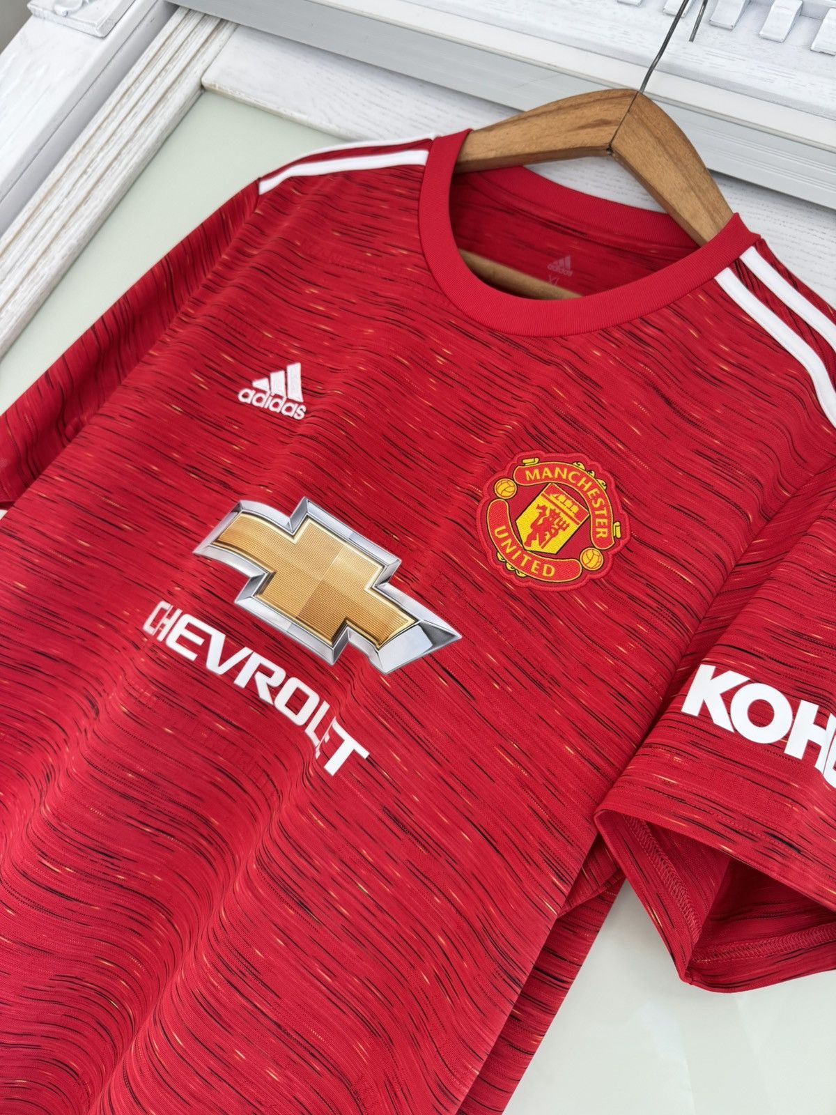 Adidas Manchester United 2020-2021 Home Soccer Jersey Football Kit Size US XL / EU 56 / 4 - 5 Thumbnail