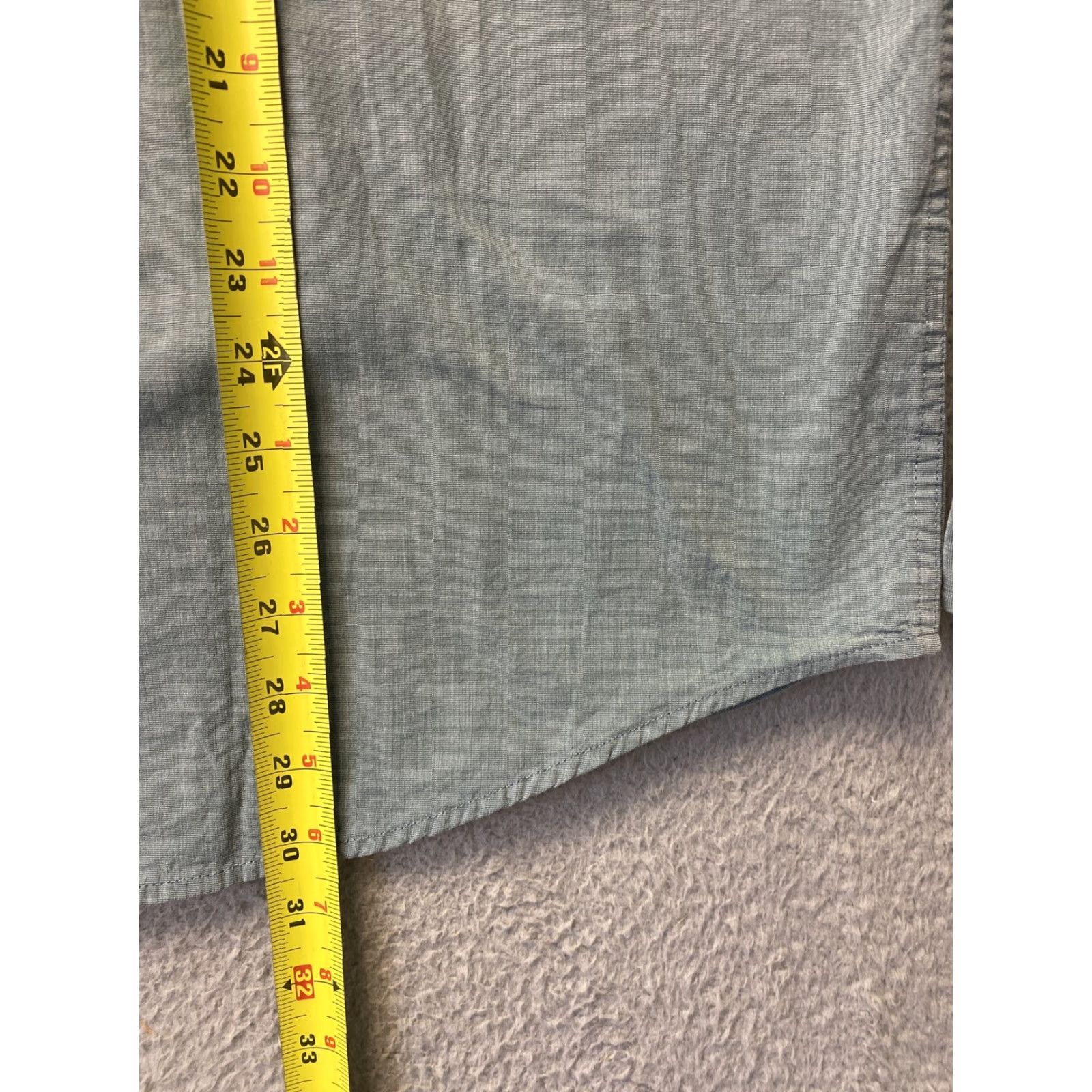 Izod IZOD Dress Shirt Men XL Green / 97-59 Regular Button-Down Collar Shirt Size 46R - 6 Thumbnail