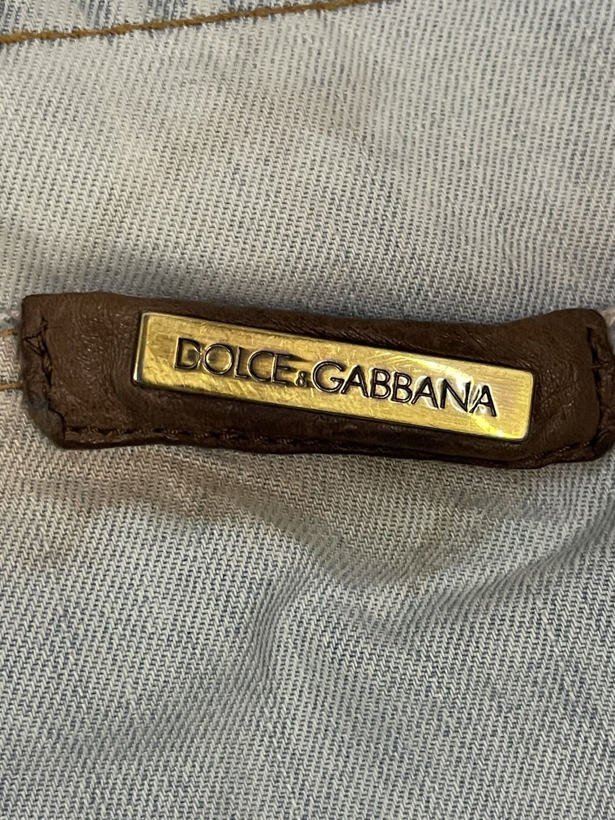 Dolce & Gabbana Vintage Dolce & Gabbana Italy Blue Wash Distressed Jeans Size US 31 - 7 Thumbnail