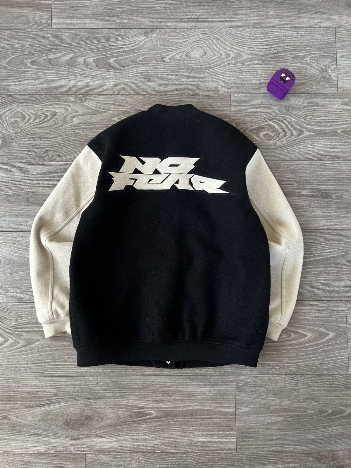 No Fear ‼️Teddy Fleece No Fear x H&M Big Logo Avant Garde Y2K Bomber Size US M / EU 48-50 / 2 - 6 Thumbnail
