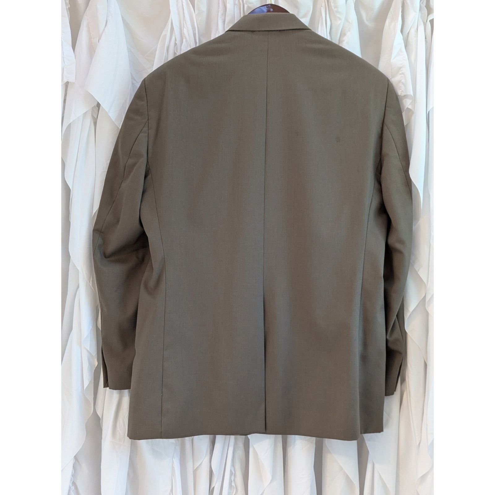 Chaps Size 42R Brown Pure New Wool 2 Button Notch Lapel Blazer Size 42R - 12 Thumbnail