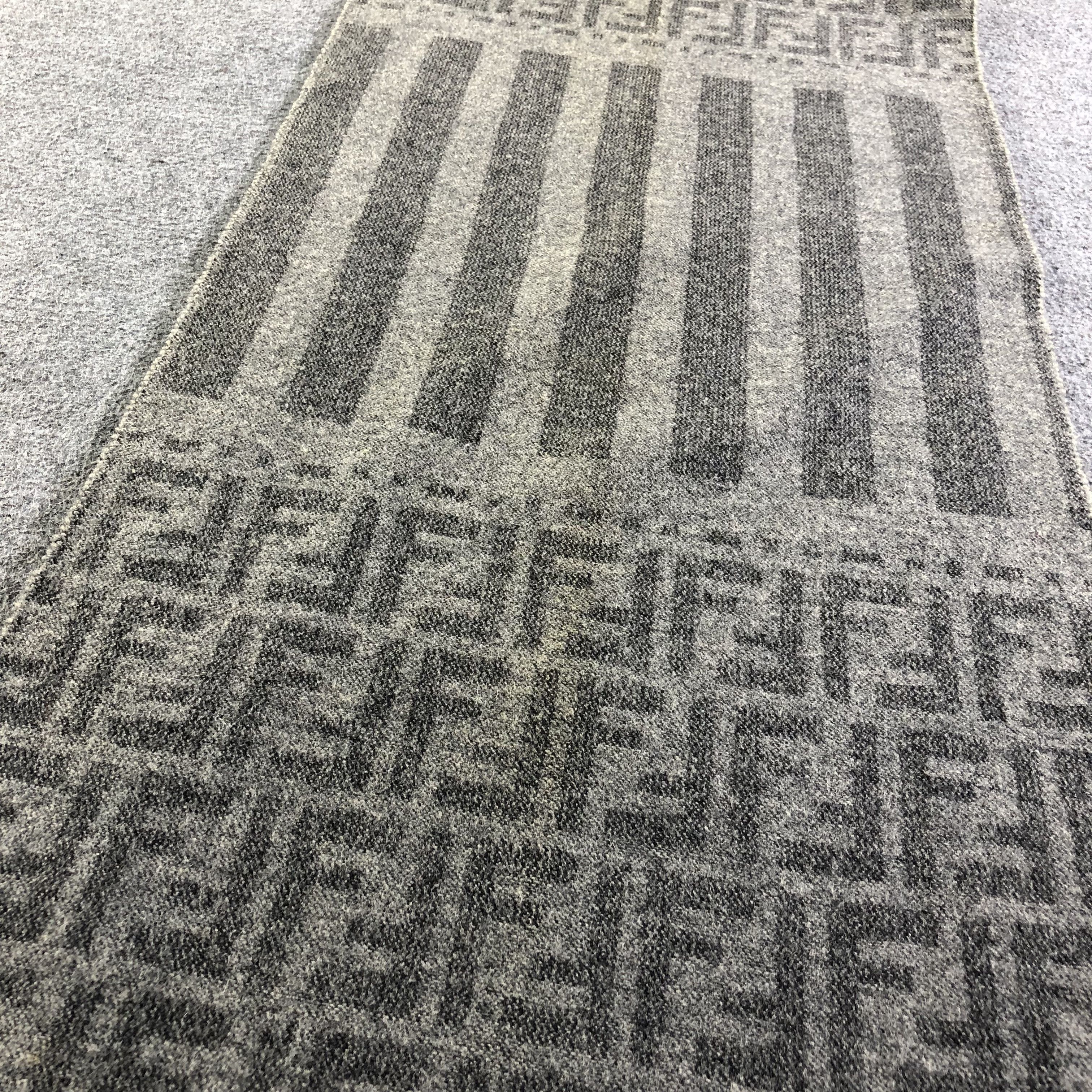 Fendi Fendi Monogram FF Wool Scarf Muffler V2045 Size ONE SIZE - 6 Thumbnail