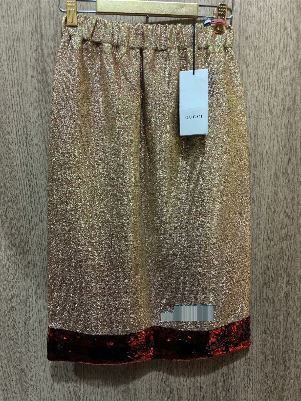 Gucci runway polyester skirt