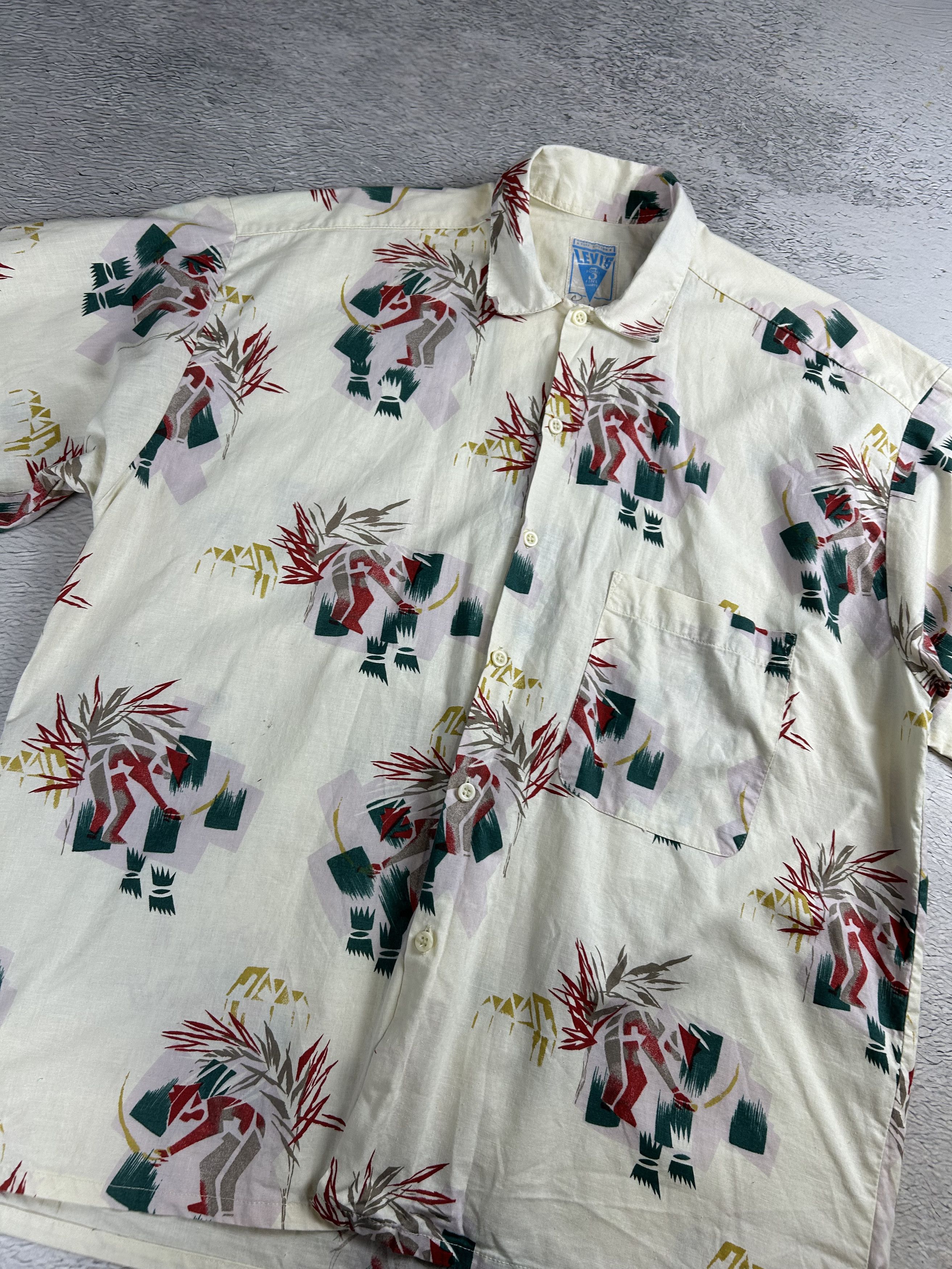 Levi's × Vintage 70's RARE Levi's vintage Hawaii Shirt Print Oldmoney style Size US M / EU 48-50 / 2 - 3 Thumbnail