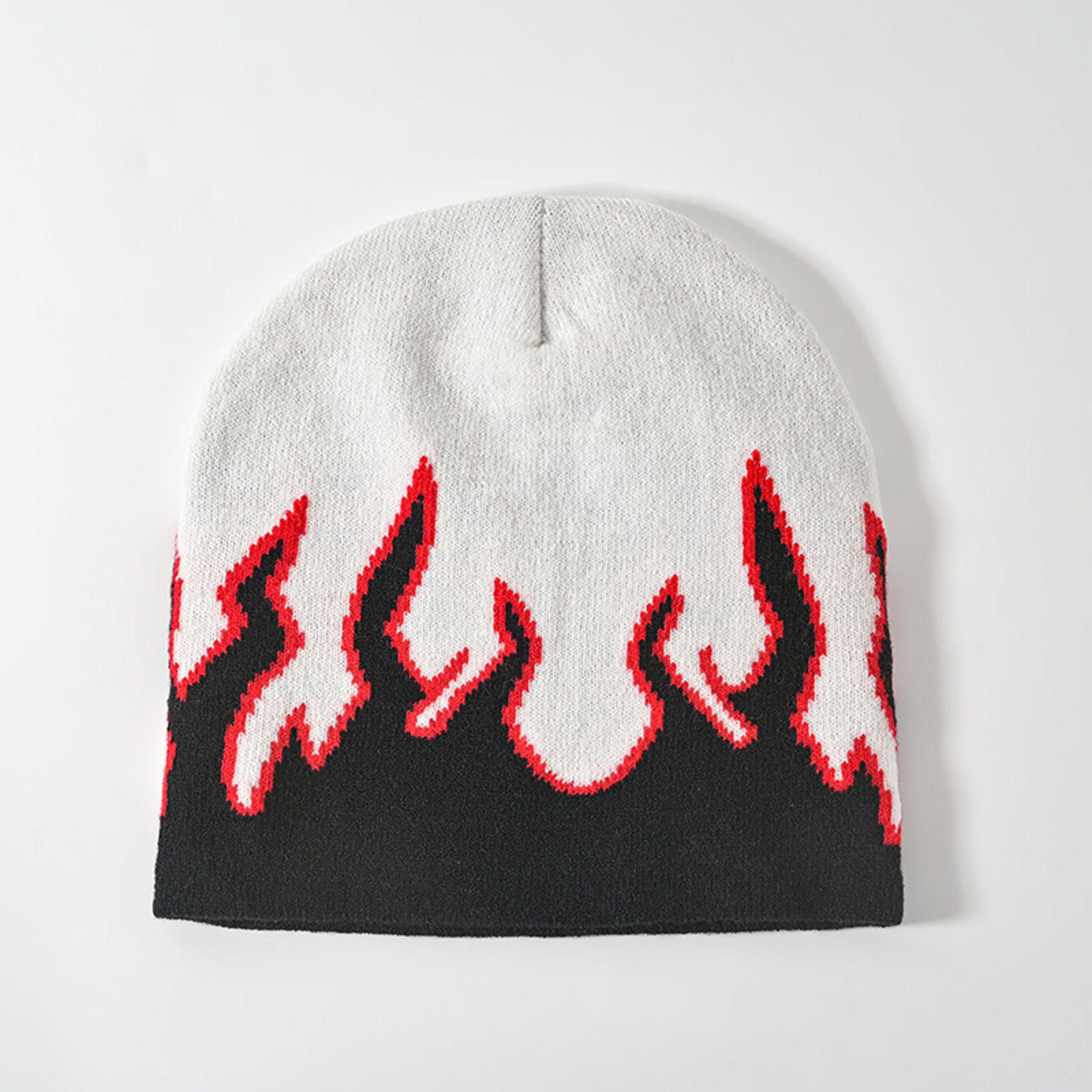 Japanese Brand Flame Graphic Beanie Hat Size ONE SIZE - 5 Thumbnail