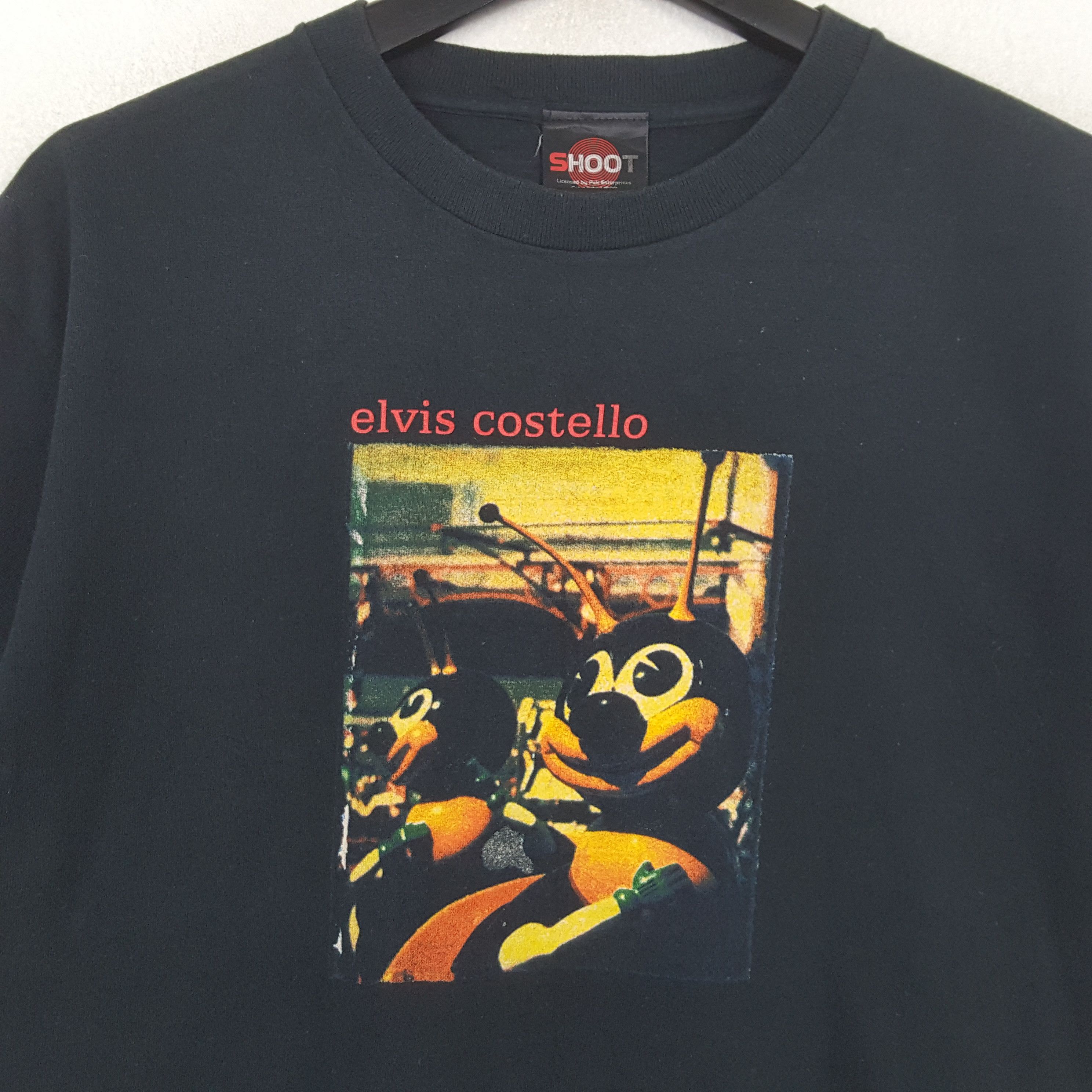Vintage Elvis Costello Tour Vintage Tshirt RR24 Size US M / EU 48-50 / 2 - 2 Thumbnail