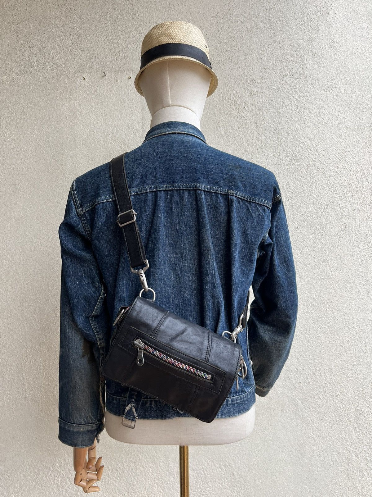 Leather OTIAS Japan Black Cow Leather Mini Bag Size ONE SIZE - 4 Thumbnail