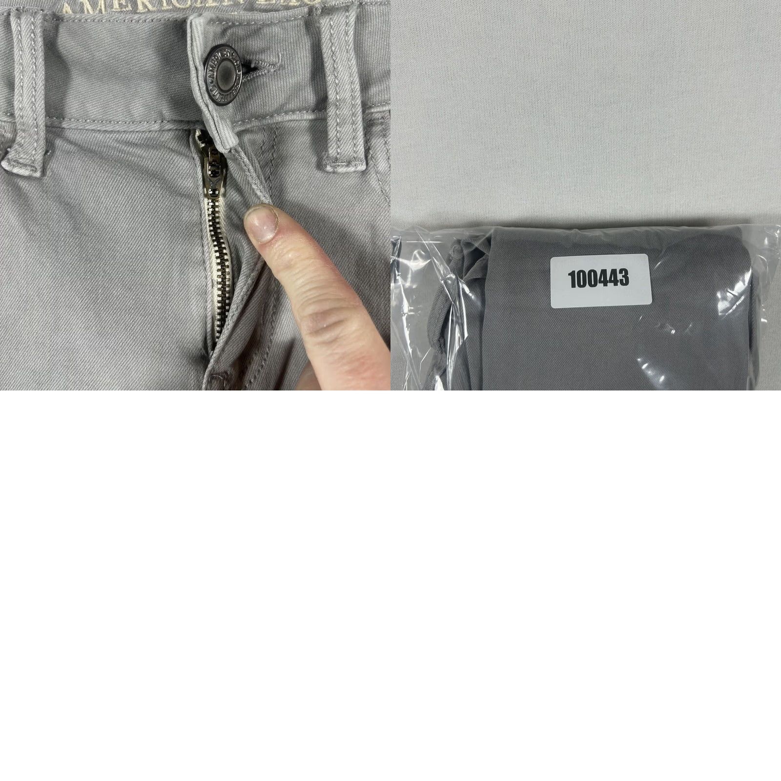 American Eagle Outfitters American Eagle Jegging Jeans Women Gray Size 4 Stretch 5-Pocket Denim Regular Rise Light Wash Mid AEO Size 27" / US 4 / IT 40 - 8 Thumbnail