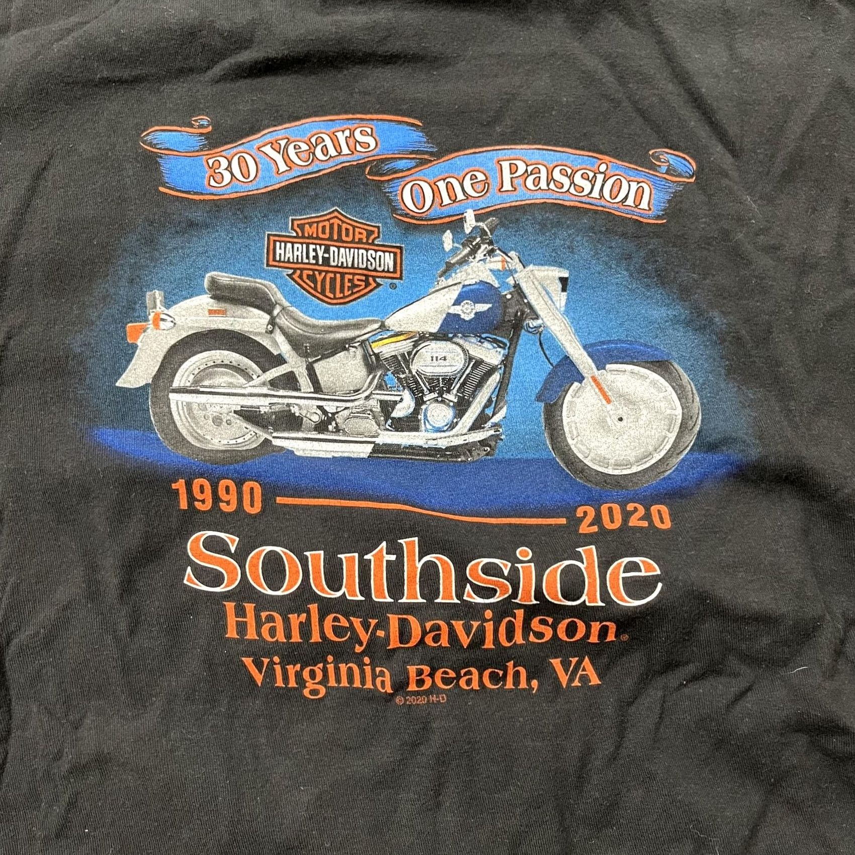 Harley Davidson Harley-Davidson Shirt Mens 3XL Black Southside Virginia Beach 30th Anniversary Size US XXL / EU 58 / 5 - 2 Thumbnail