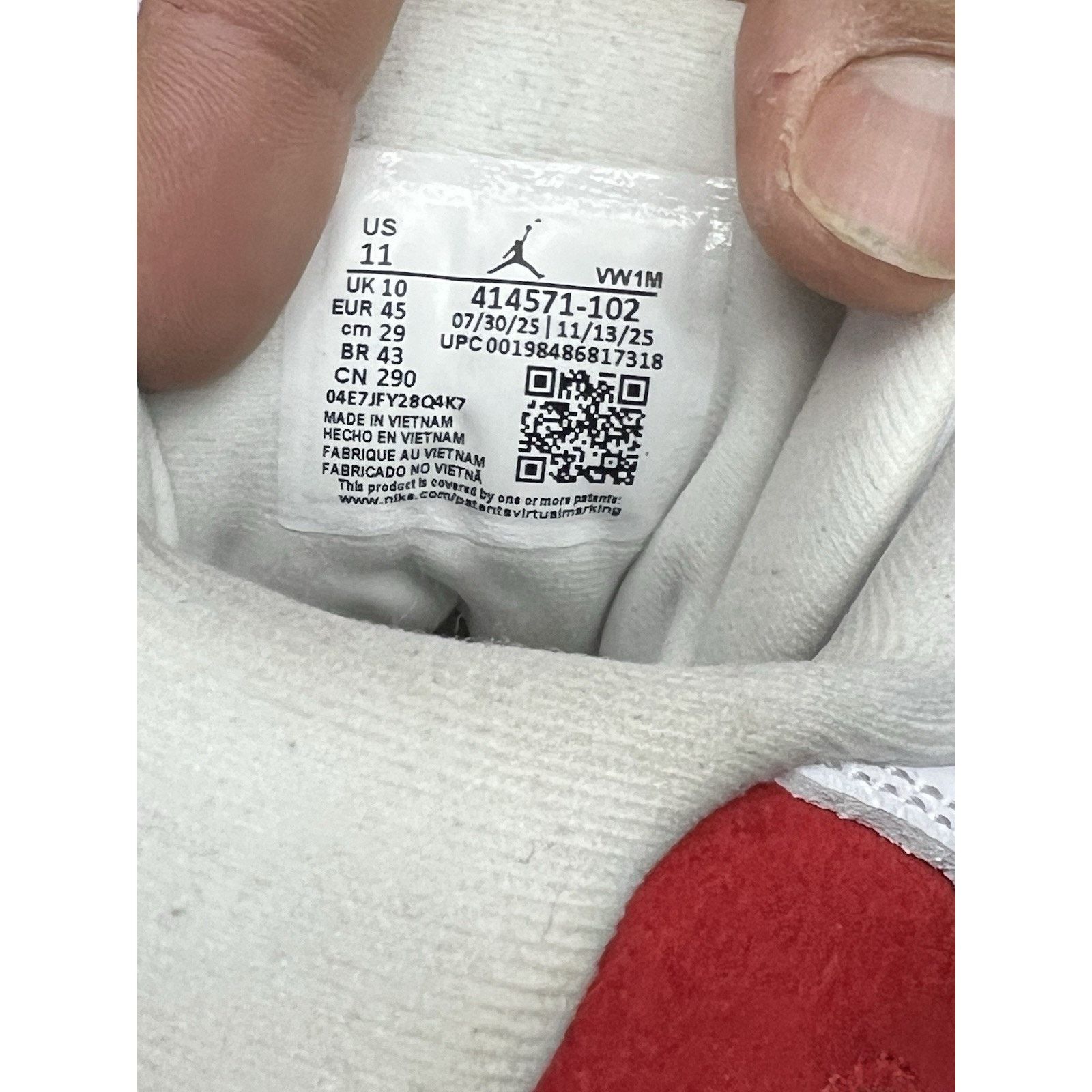 Jordan Brand Air Jordan 11 Retro Legend Blue Size 10.5 (CT8012-104) Size US 10.5 / EU 43-44 - 7 Thumbnail