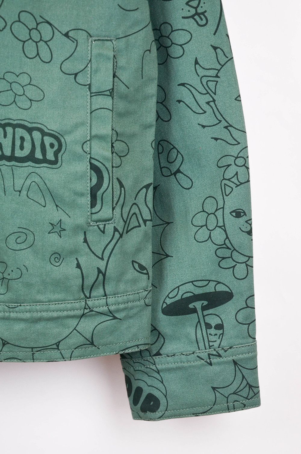 RIPNDIP RIP N DIP Forest Green Scribble Sherpa Jacket - L Size US L / EU 52-54 / 3 - 6 Thumbnail