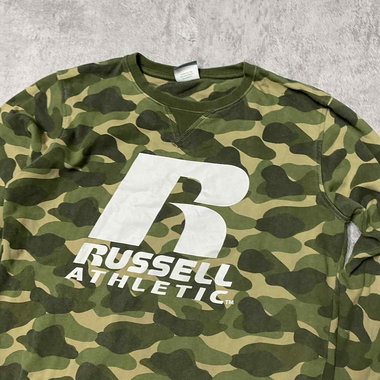Russell Athletic Russell Athletic green camo crewneck sweatshirt Size US M / EU 48-50 / 2 - 2 Thumbnail