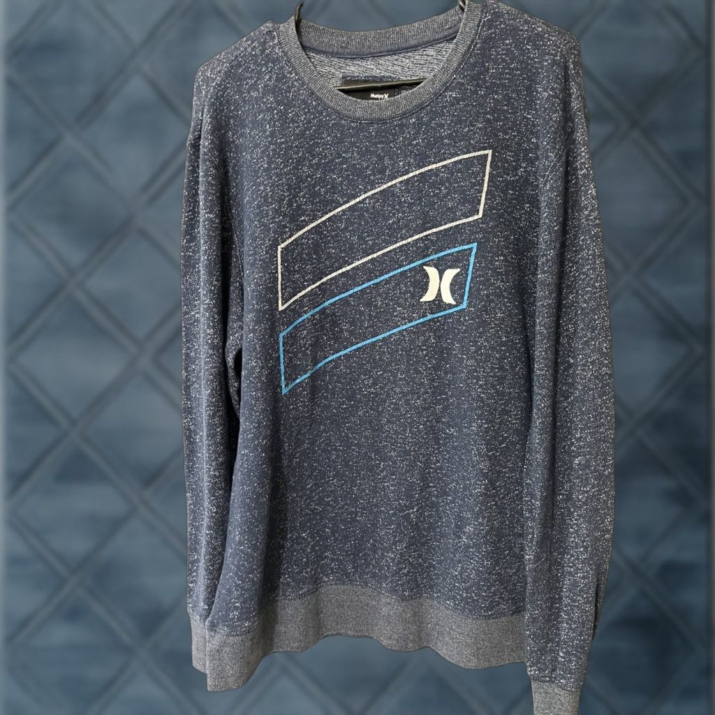Hurley VINTAGE Hurley Sweater Blue Striped XL Crewneck Pullover Mens Size US XL / EU 56 / 4 - 1 Thumbnail