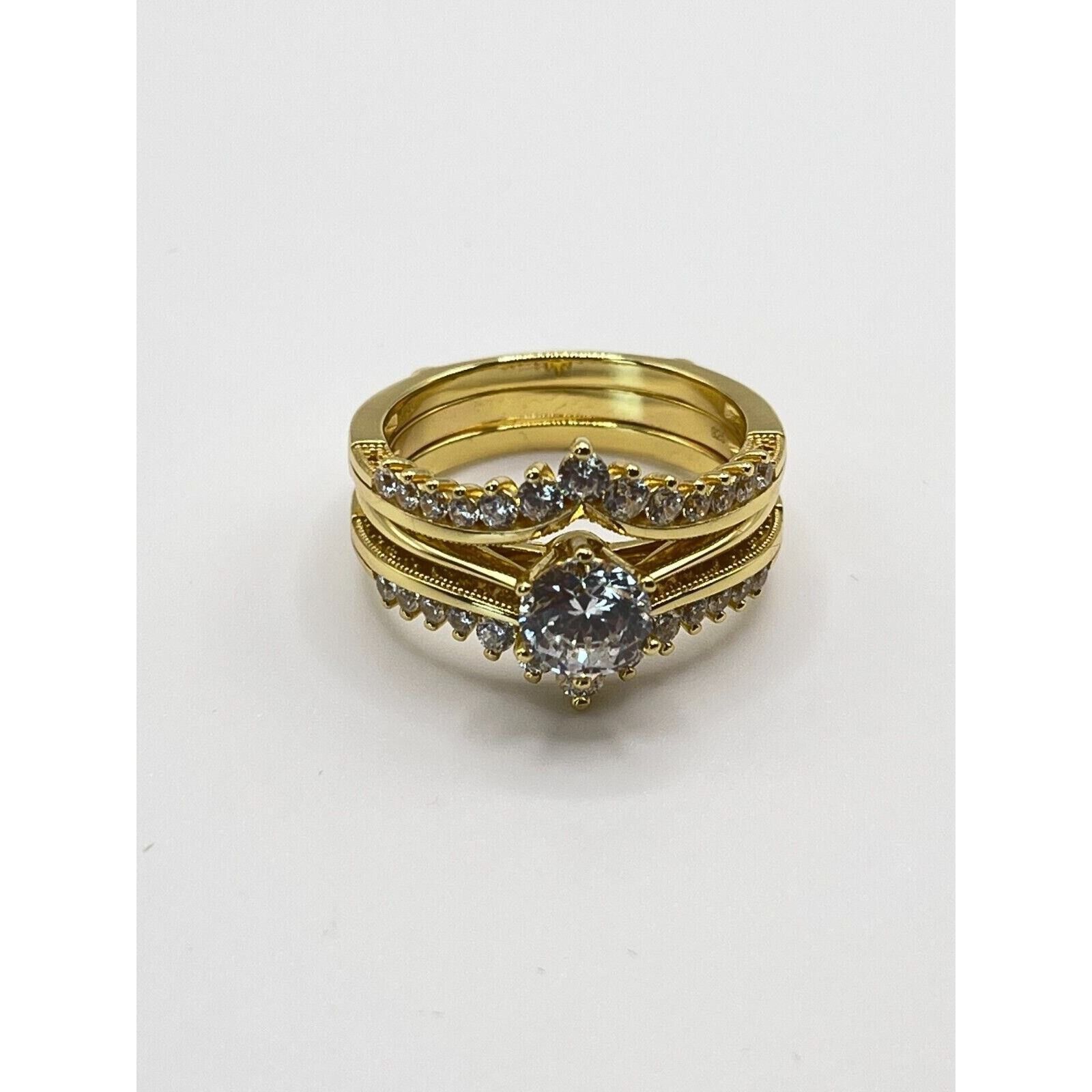 The Unbranded Brand Women Wedding Ring Guard Enhancers Rings 925 Sterling Silver Size ONE SIZE - 6 Thumbnail