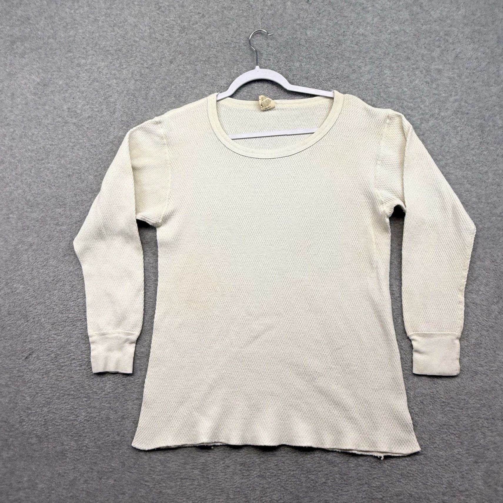 Vintage VINTAGE St. Johns Bay Thermal Waffle Knit Long John Shirt White Men’s L 80s 90s Size US L / EU 52-54 / 3 - 2 Thumbnail