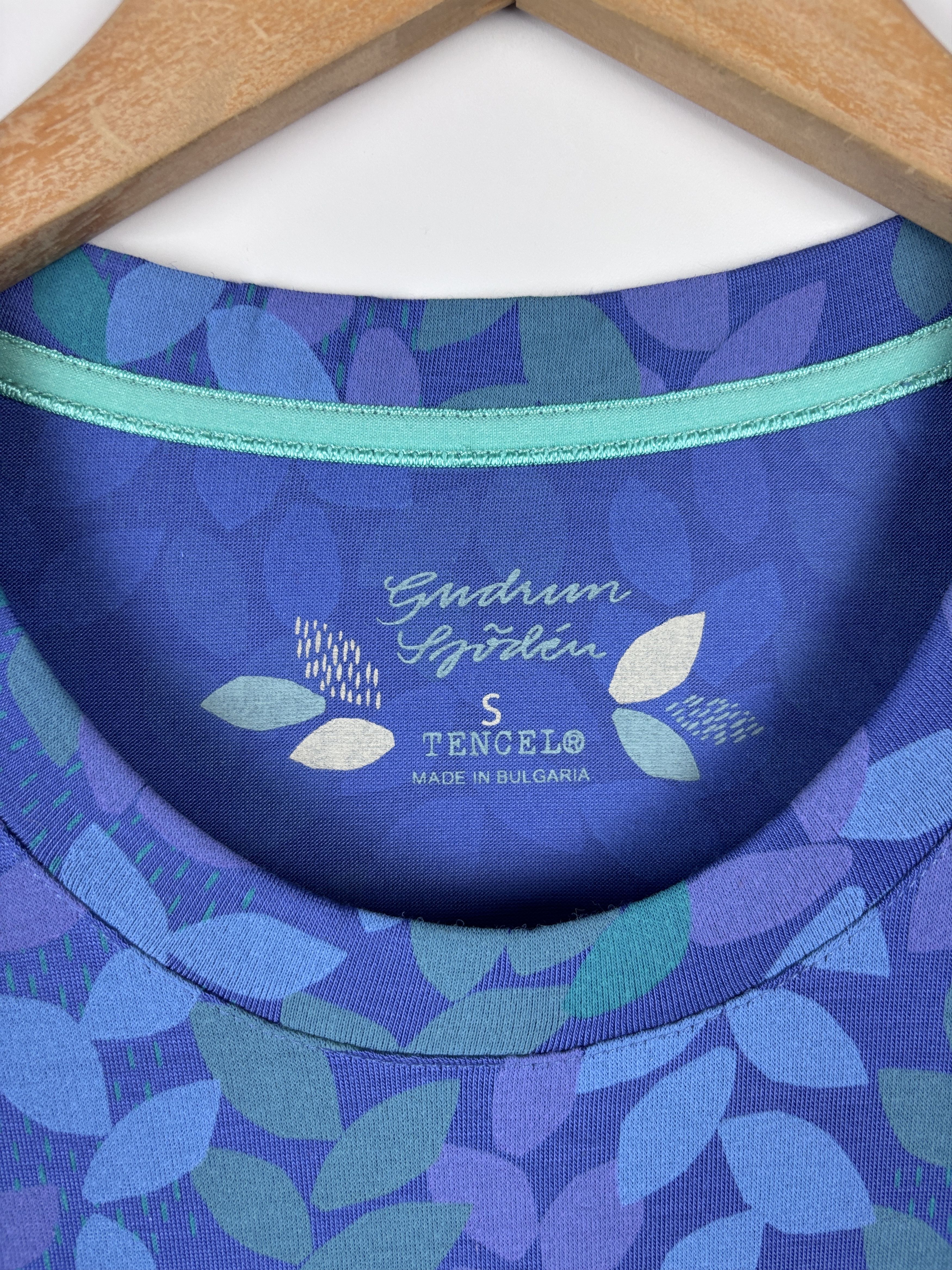 Gudrun Sjoden Gudrun Sjoden Floral Dress Tunic Stretch Tencel Blue Size S Size S / US 4 / IT 40 - 4 Thumbnail