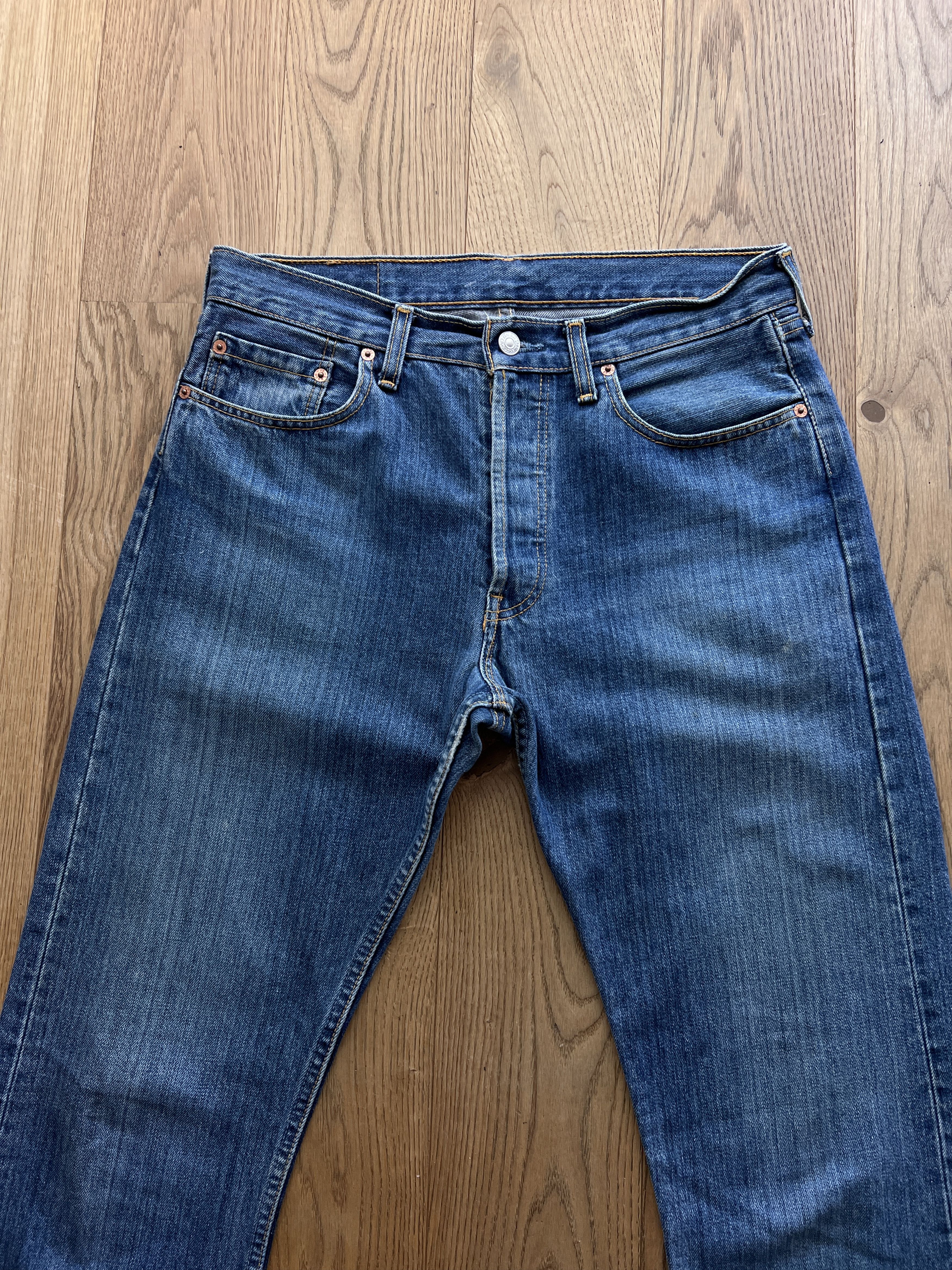 Levi's Vintage Clothing Levis 555 04 Flared boot cut vintage 2000s Retro denim jeans Size US 32 / EU 48 - 5 Thumbnail