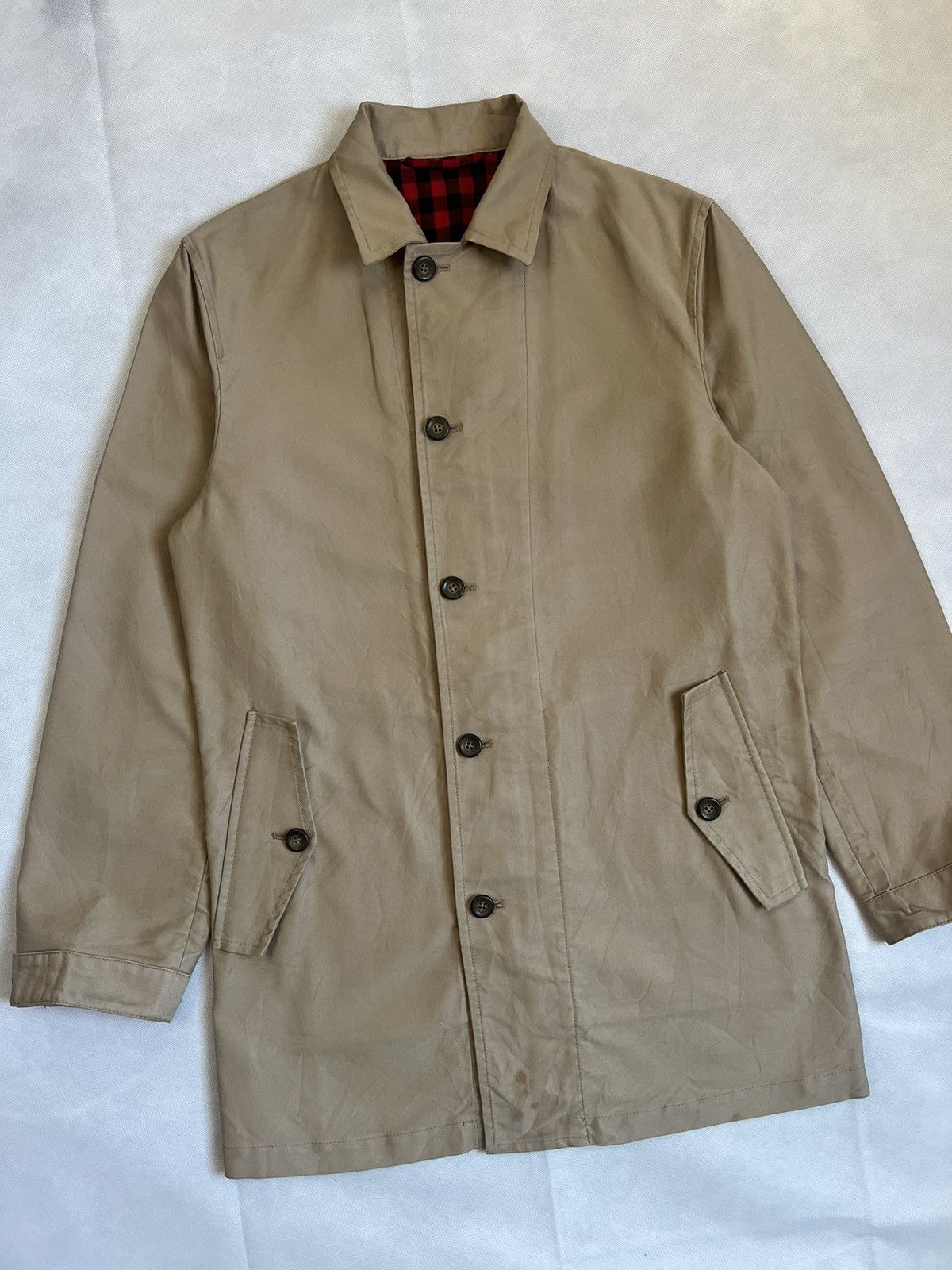 Takeo Kikuchi Takeo Kikuchi Flannel Lined Japanese Designer Coat Size US M / EU 48-50 / 2 - 7 Thumbnail