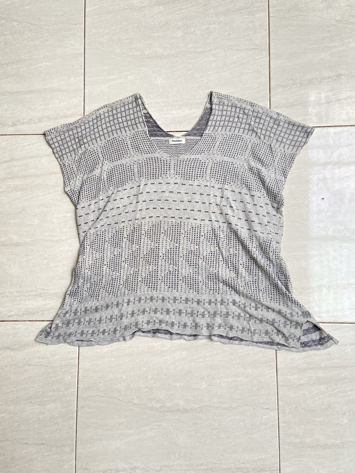 Designer × Issey Miyake × Japanese Brand Issey Miyake PLANTATION Grey Knit Tank Top Size US L / EU 52-54 / 3 - 5 Thumbnail