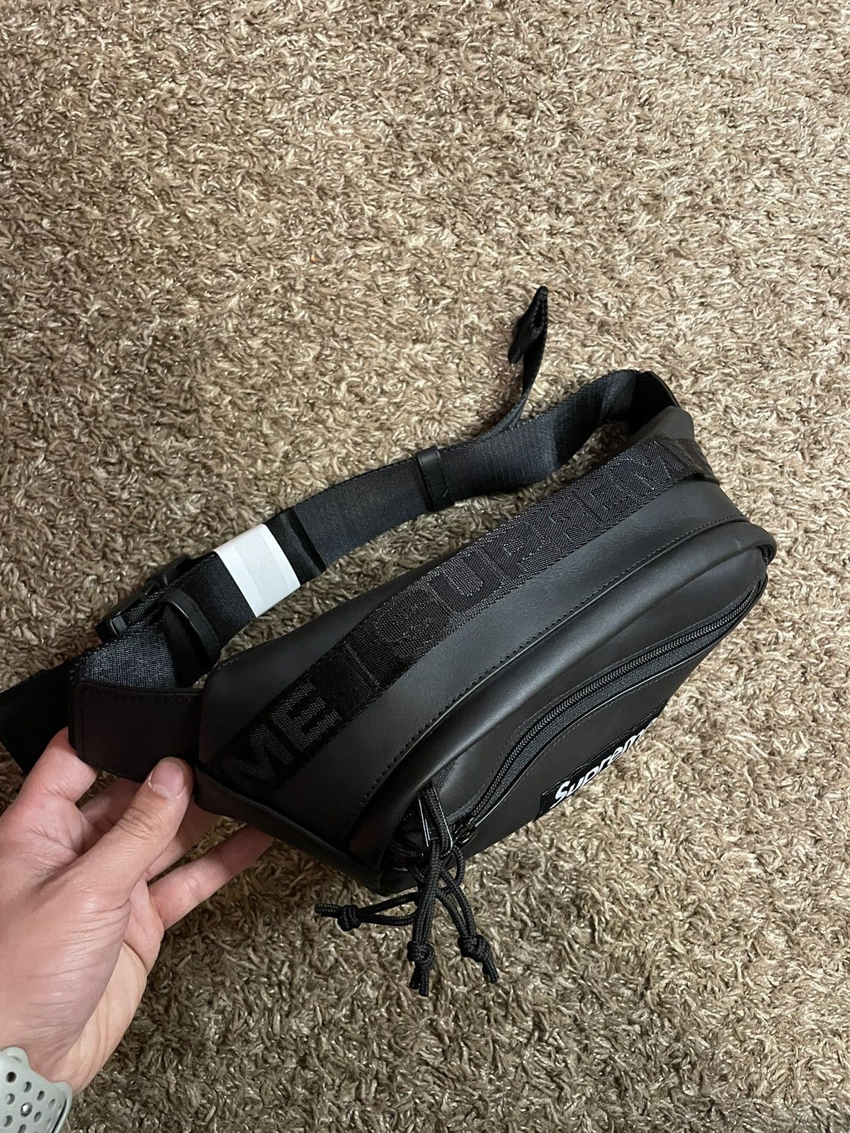 Streetwear × Supreme × Vintage Supreme leather waist bag Fanny 