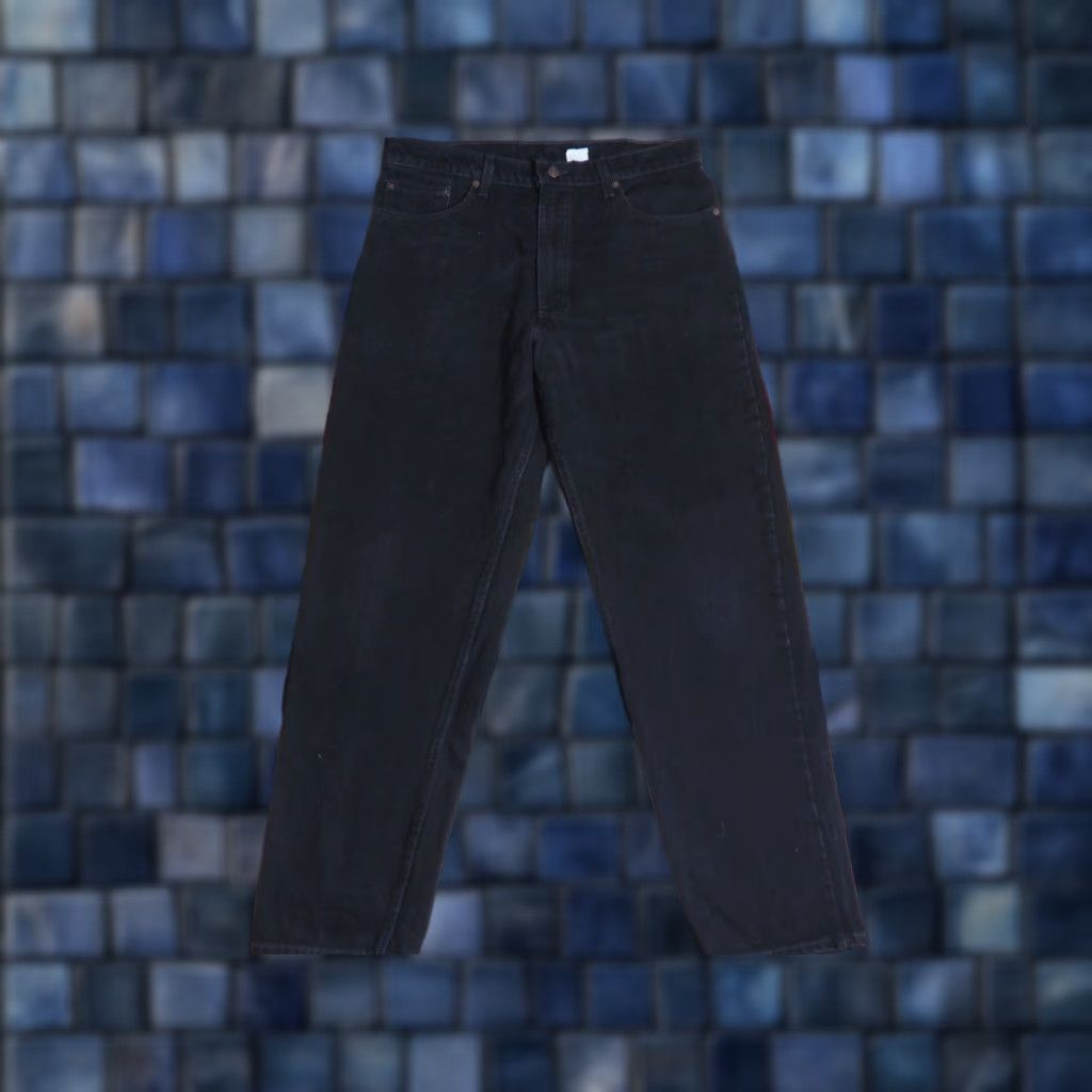 Levi's VINTAGE Levi's 550 Relaxed Black Denim Jeans 38x32 Mens USA Made 90s Grunge Jeans Pants Men Size US 38 / EU 54 - 1 Thumbnail