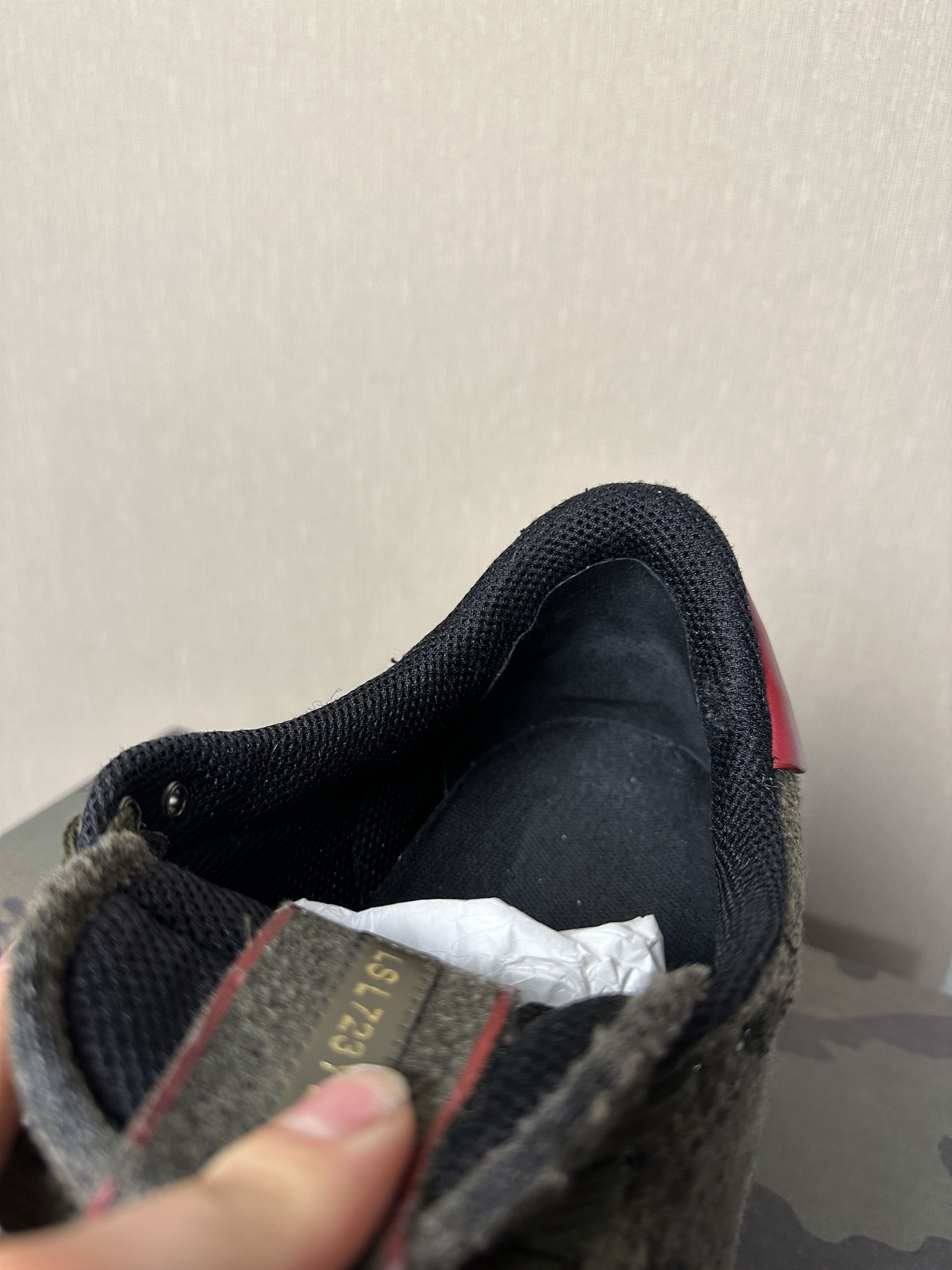 Valentino VALENTINO Rockrunner Felt Camo Trainer Sneaker Olive Size US 11 / EU 44 - 13 Thumbnail