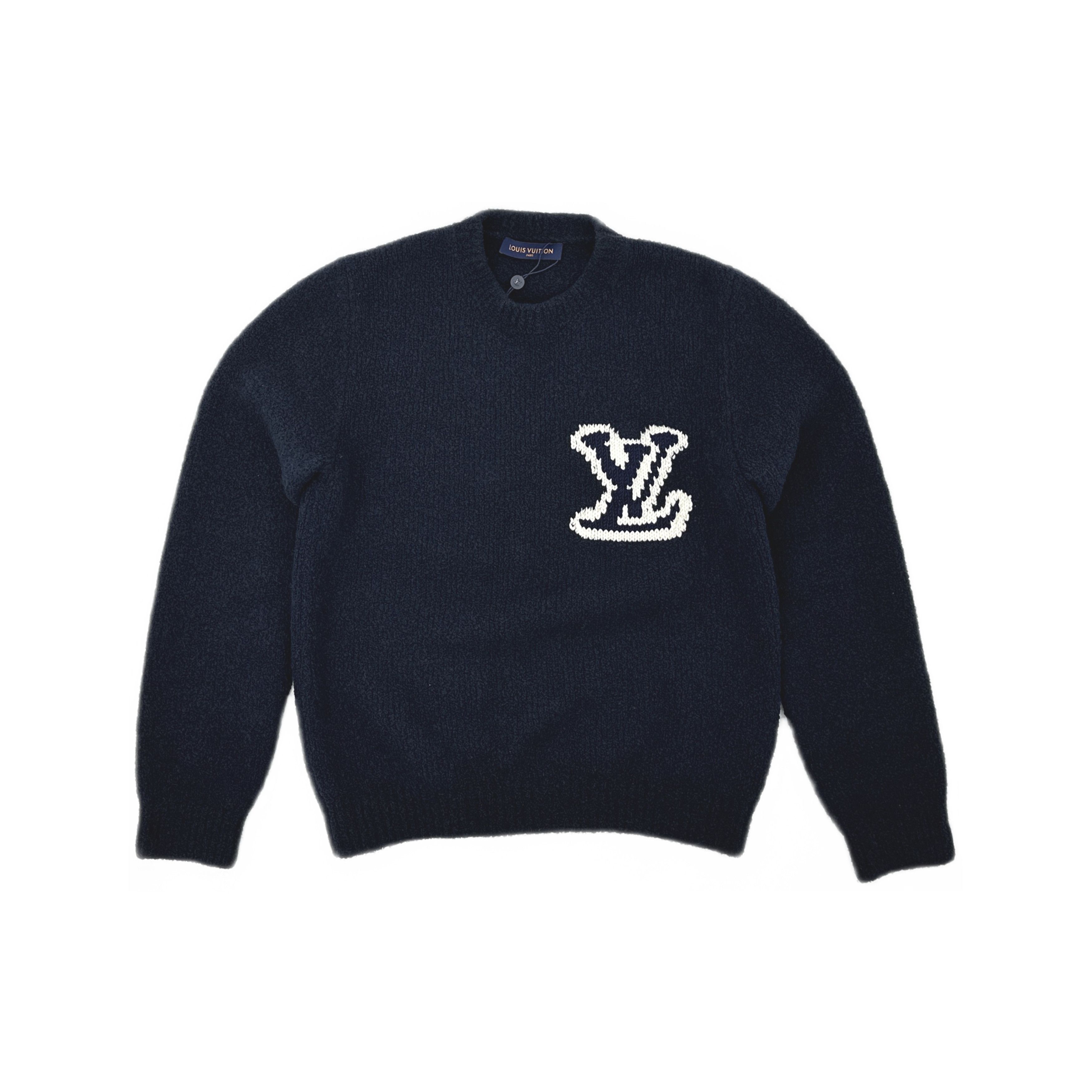 Louis Vuitton Louis Vuitton Intarsia Logo Wool Sweater XL Size US XL / EU 56 / 4 - 1 Thumbnail