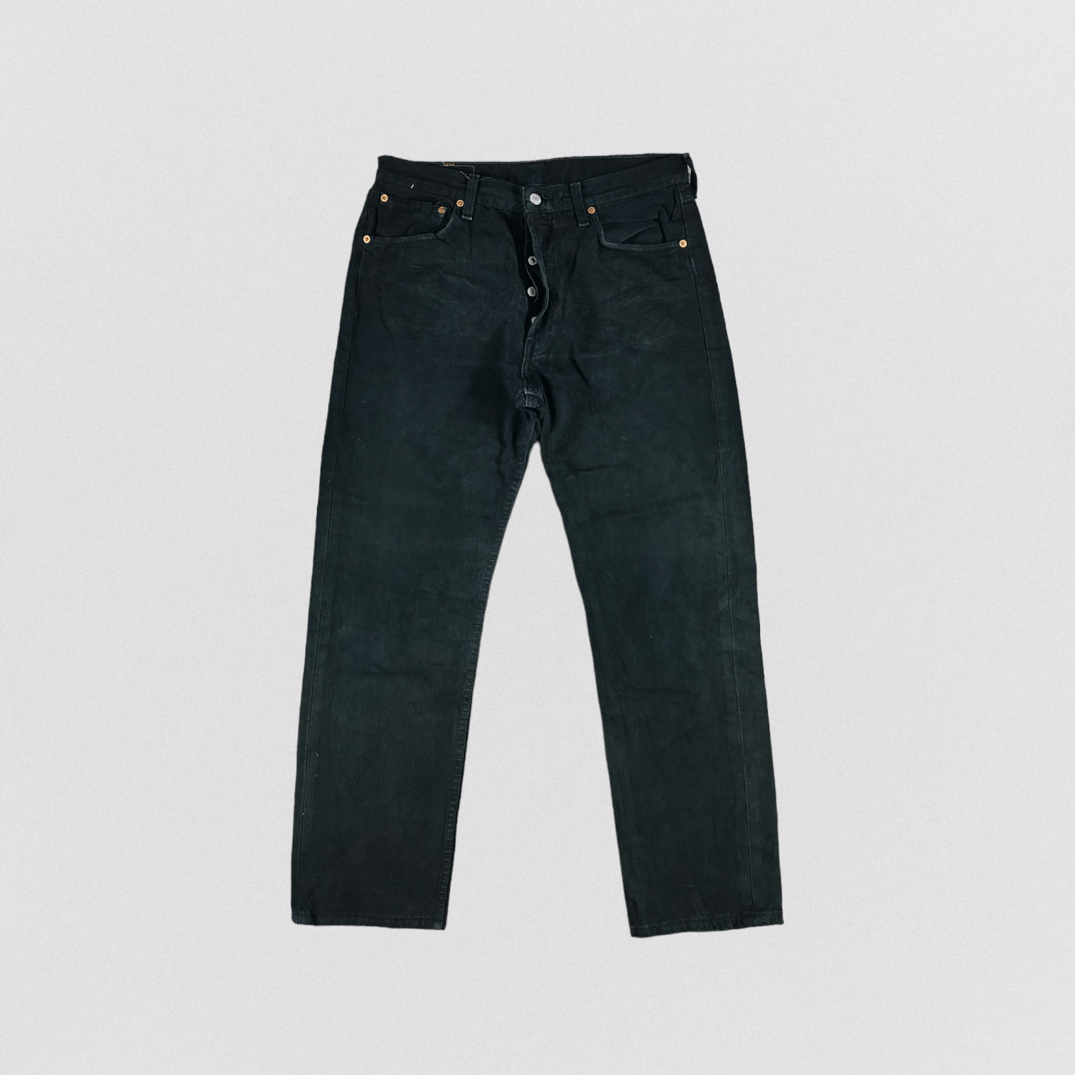 Levi's Faded Black Levis 501 Jeans-JM2924 Size US 33 - 1 Thumbnail