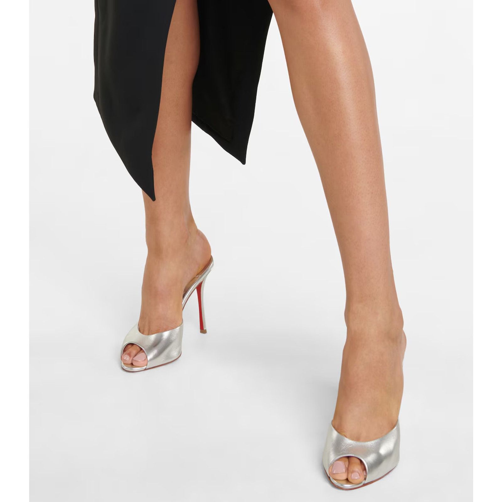 Christian Louboutin Christian Louboutin Me Dolly Silver Nappa Backless Mule 39 Size US 9 / IT 39 - 5 Thumbnail