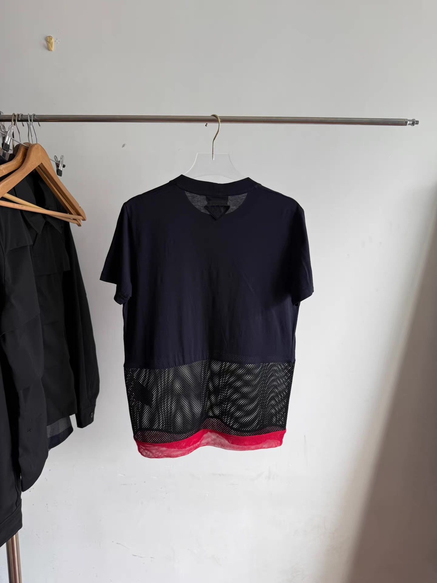 Prada Prada Paneled Short Sleeve Shirt Q17 Size US S / EU 44-46 / 1 - 2 Thumbnail