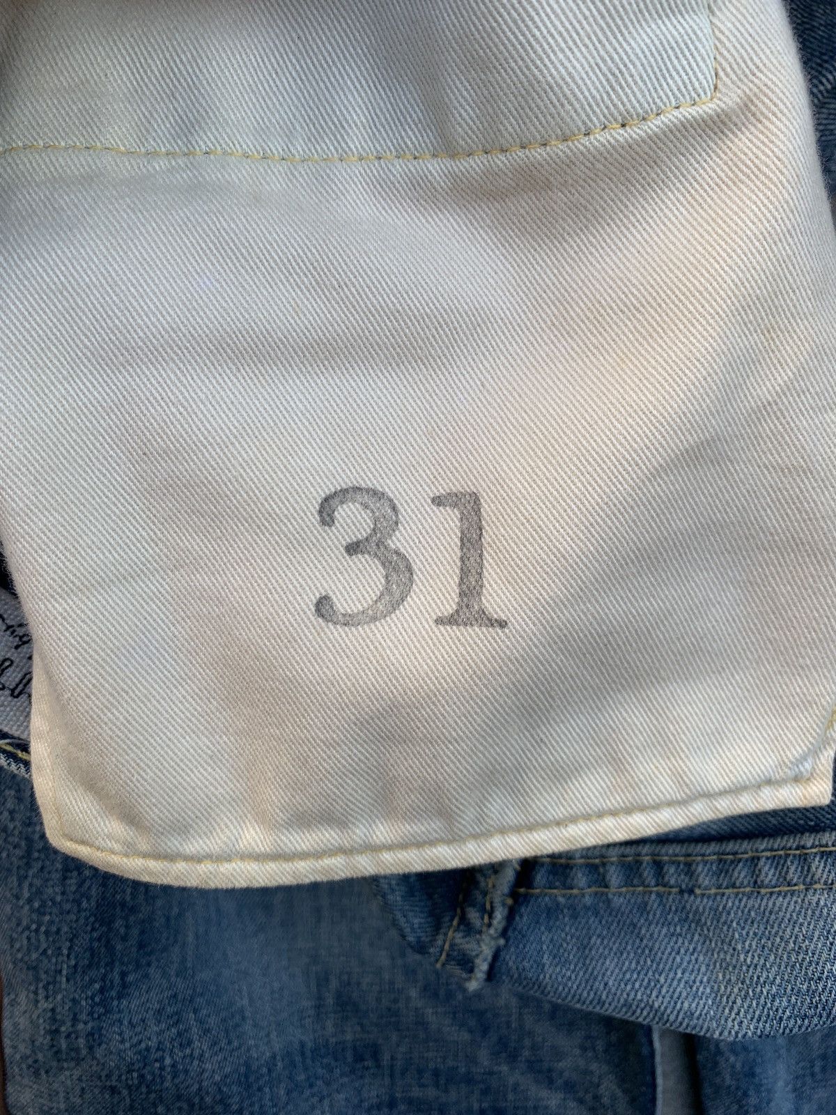 Kapital Heavily Washed Denim Jeans Size US 31 - 15 Thumbnail